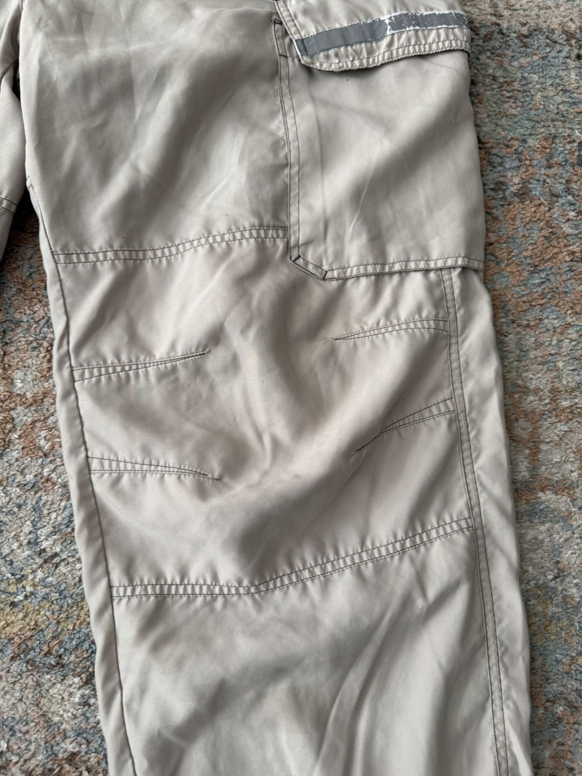 Gap VTG Gap Rave Parachute Cargo Pants 38 Tan Distressed Faded Size US 38 / EU 54 - 3 Thumbnail