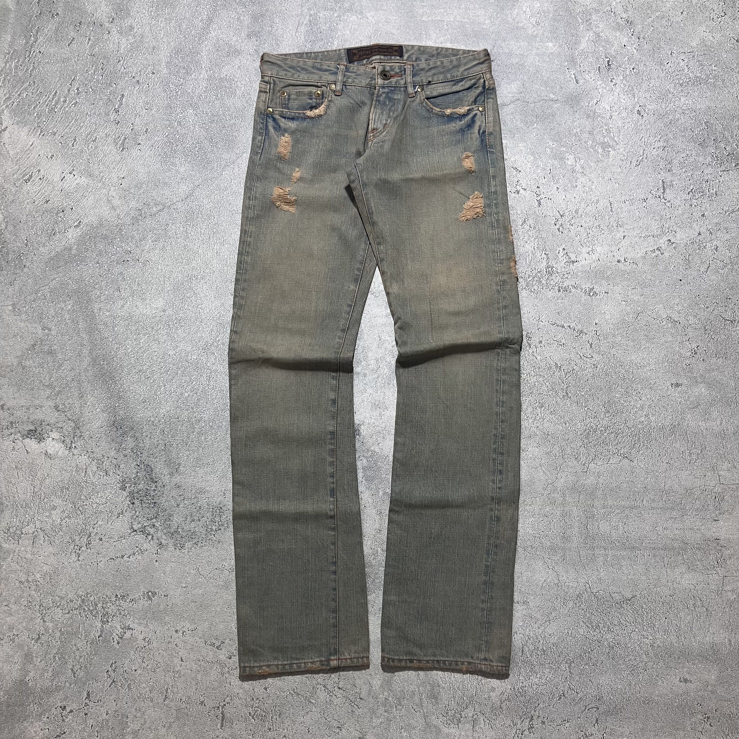GOA GOA distressed mudwash heavy-weight selvedge denim Size US 30 / EU 46 - 1 Thumbnail