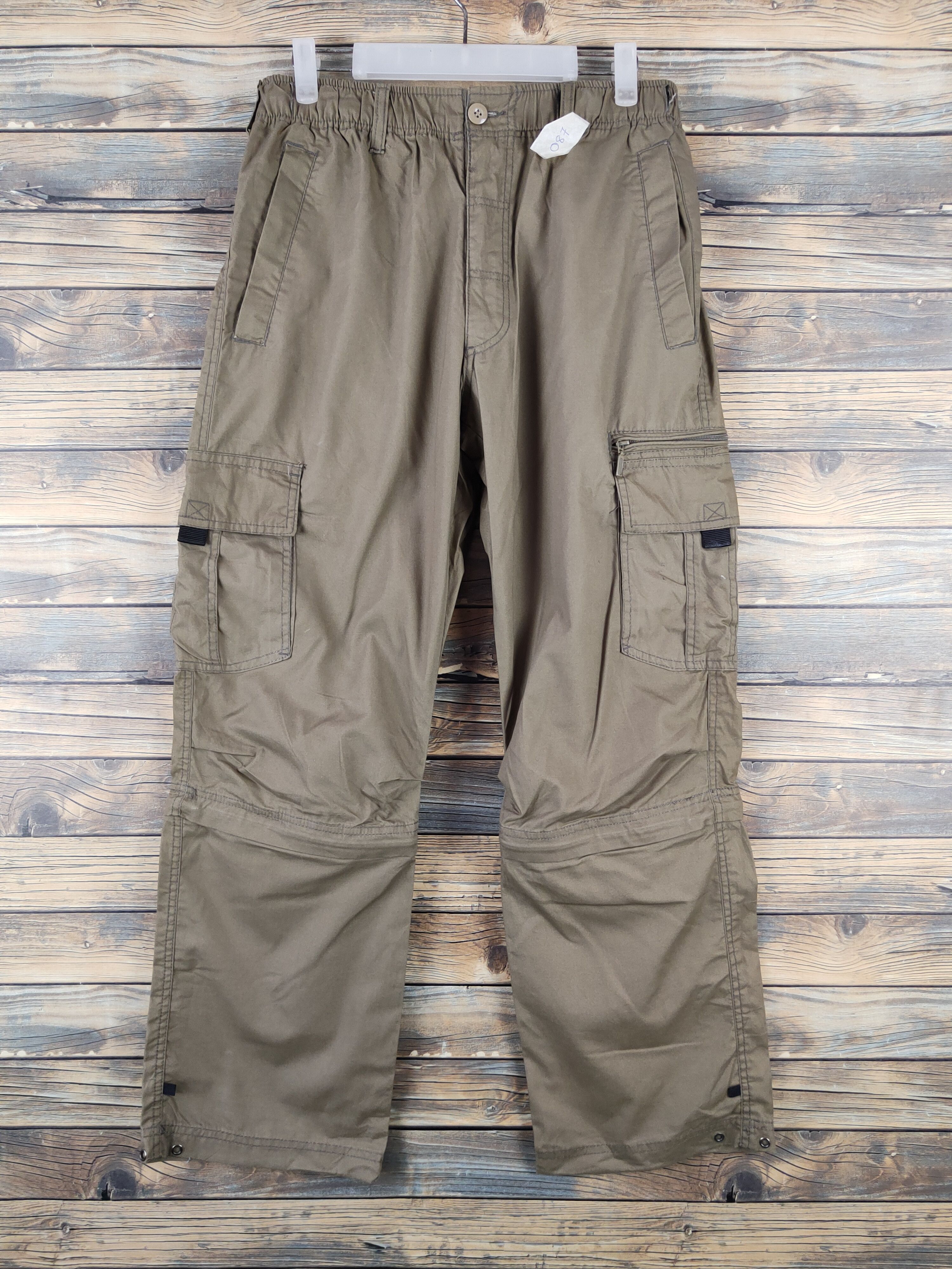 Japanese Brand DLL Brown Multipocket Tactical Cargo Pants #087 Size US 33 - 1 Thumbnail