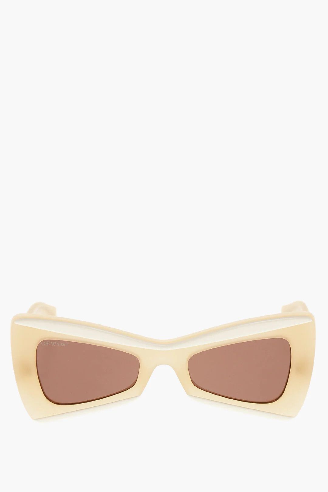 Off-White og1mm0426 Size: OS / Two-Tone Butterfly Sunglasses in Beige Size ONE SIZE - 1 Thumbnail