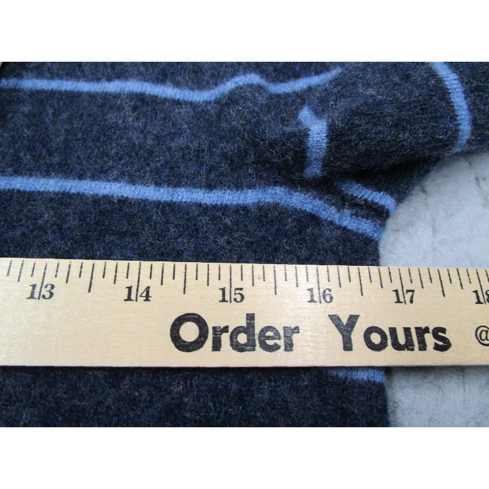 Banana Republic BANANA REPUBLIC Todd & DUNCAN Men Small Blue Striped Long Sleeve Crew Neck Pullover - 100% Cashmere - Knit, Wool, Classic Fit, Sweatery? Size US S / EU 44-46 / 1 - 7 Thumbnail