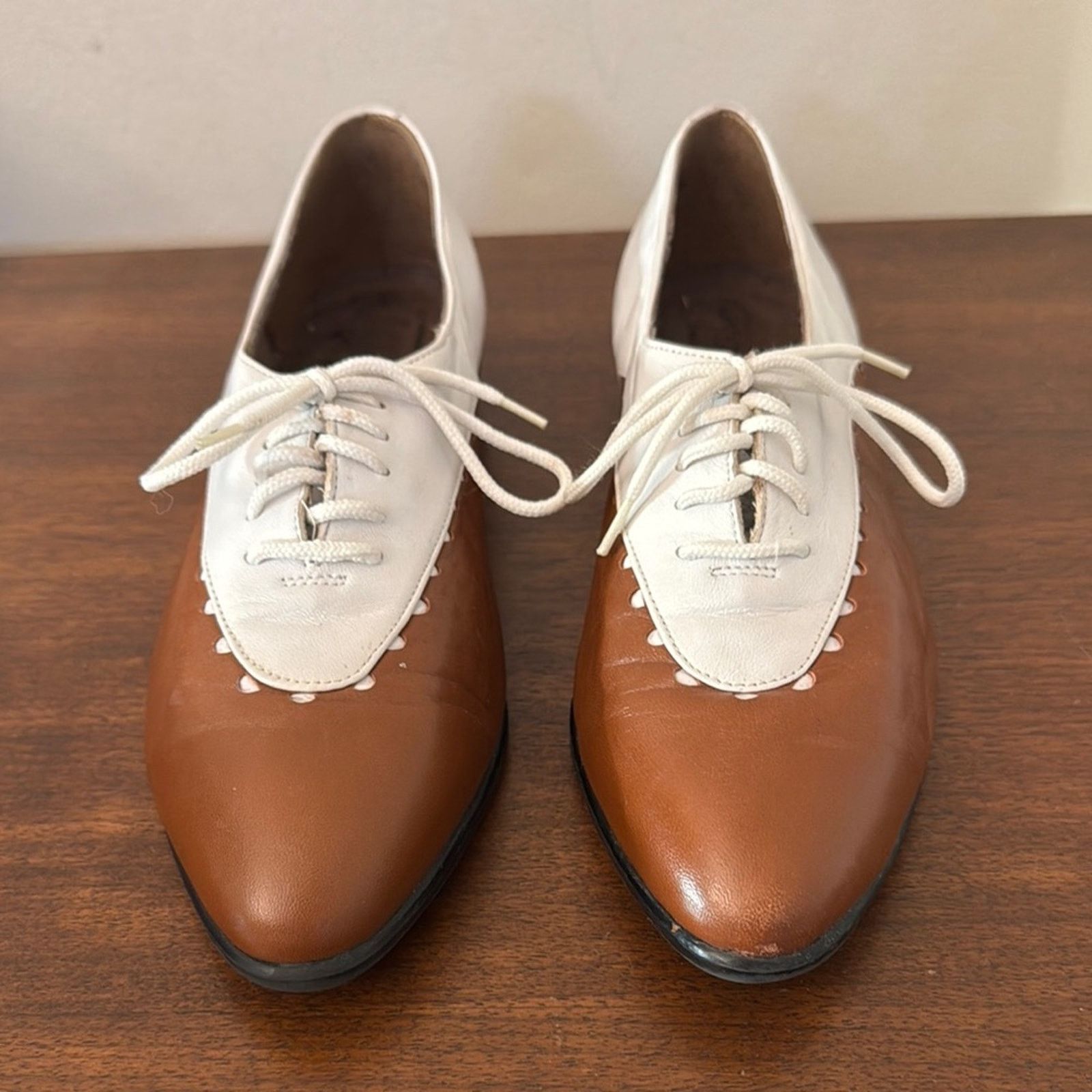 Vintage Vintage 80s Vittorio Ricci Leather Shoes Size 7.5 Size US 7.5 / IT 37.5 - 4 Thumbnail