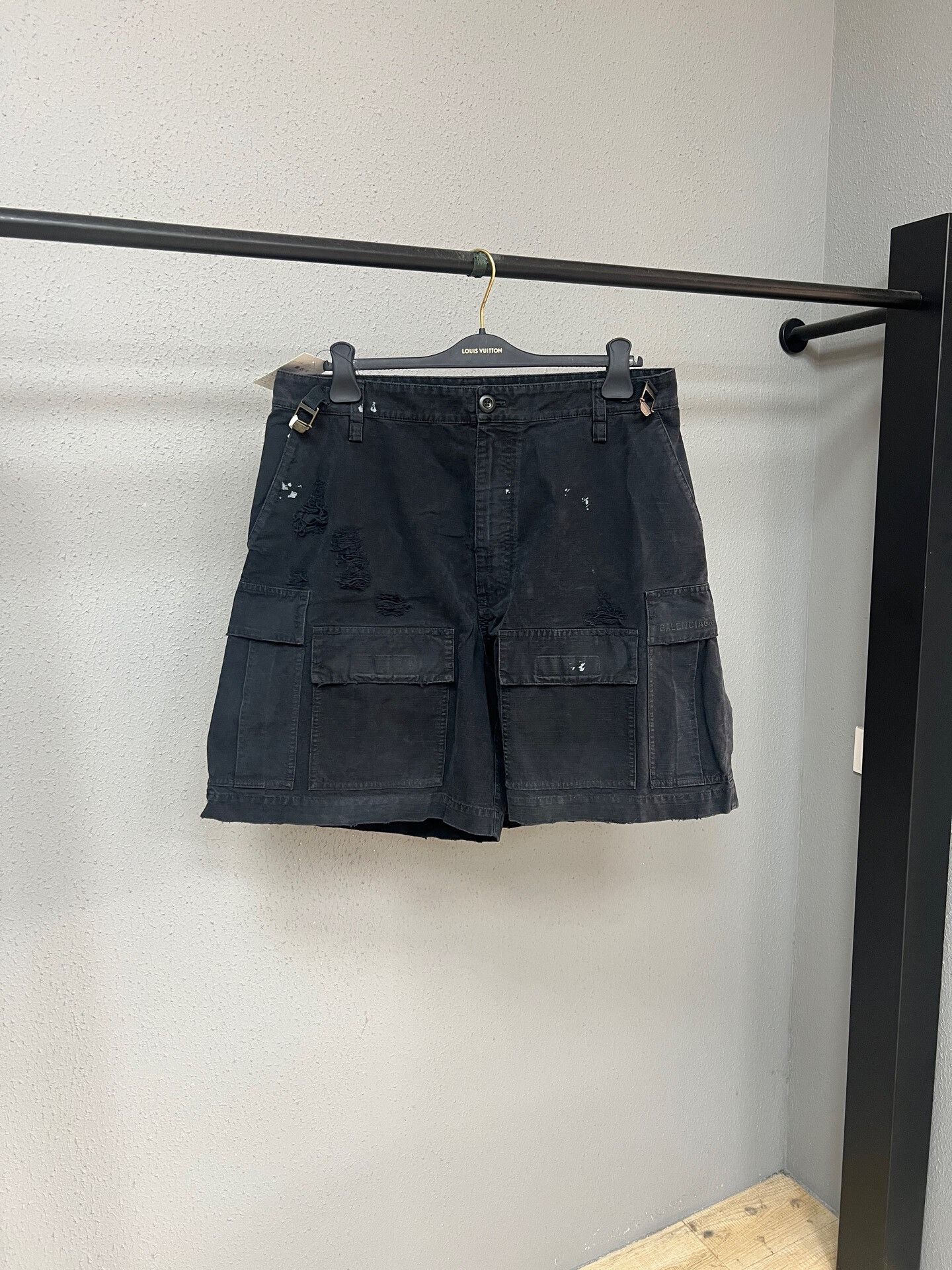 Balenciaga Ink Splash Cargo Shorts