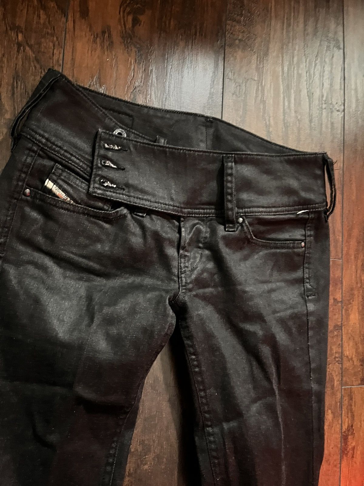 Diesel Tornado mart Diesel waxed flare jeans Size US 27 - 4 Thumbnail