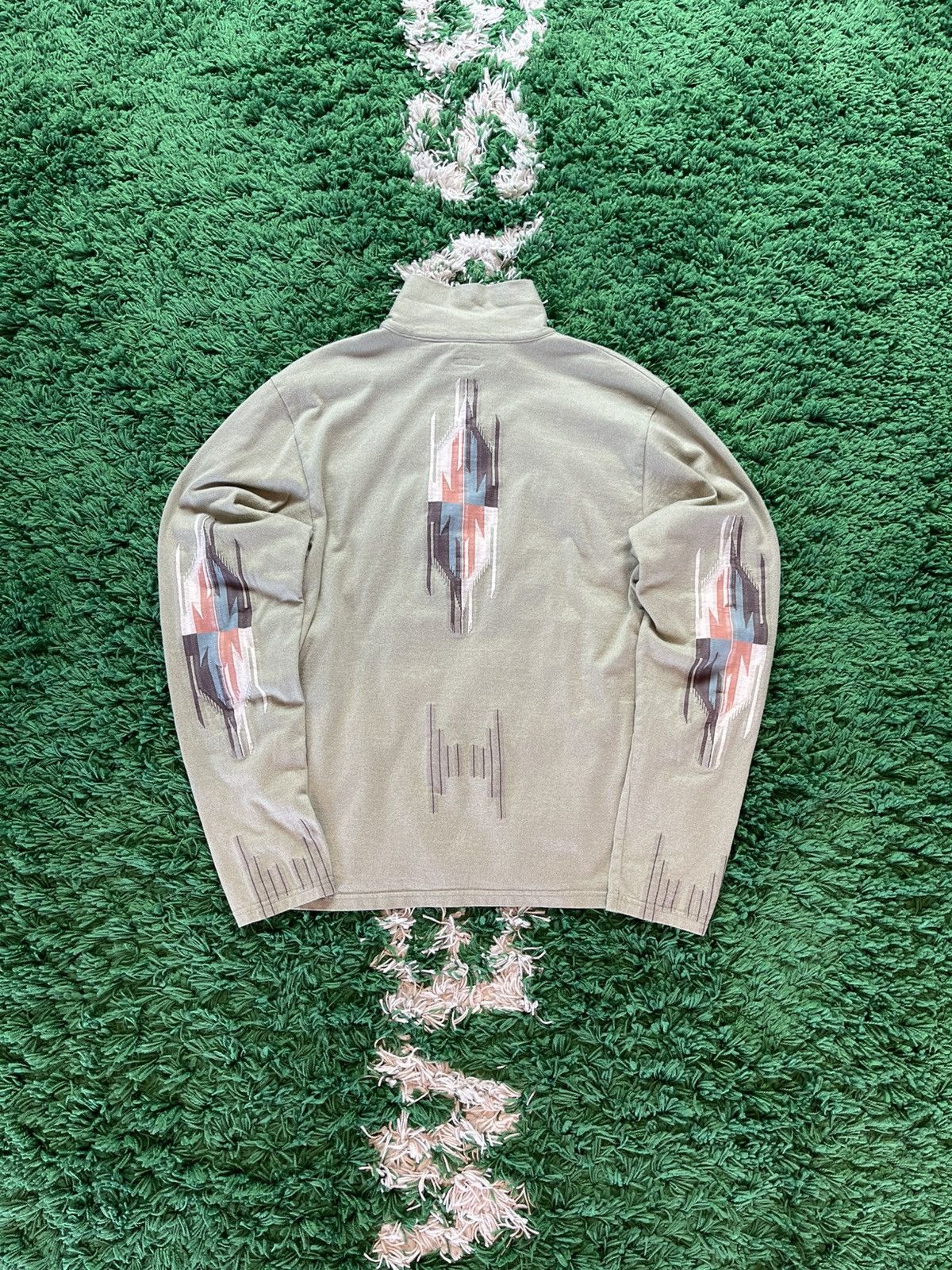 Kapital Kapital Ortega Olive Green Quarter-Zip Size US L / EU 52-54 / 3 - 2 Thumbnail