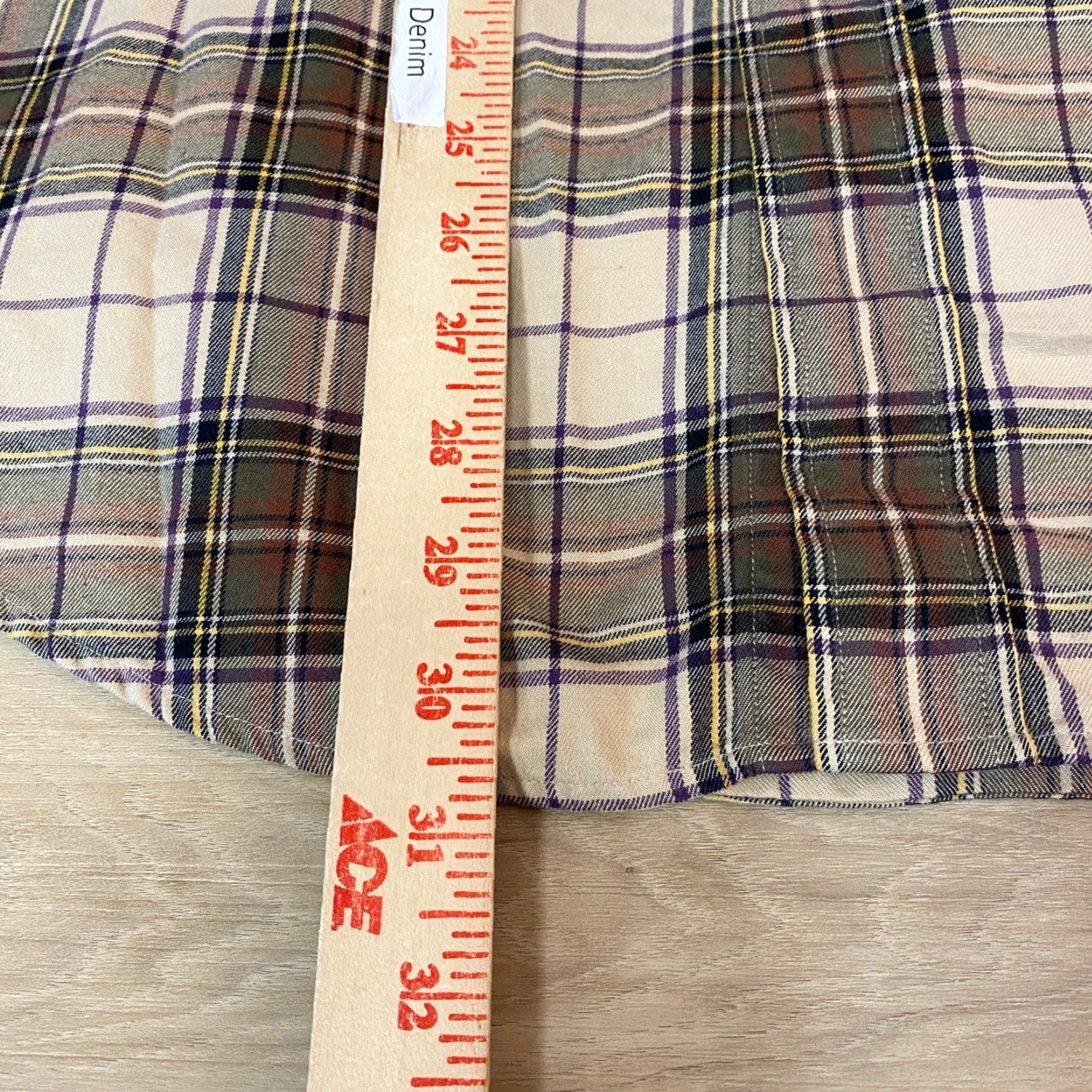 Brooks Brothers Brooks Brothers Mens Plaid Button-Down Shirt Long Sleeve Medium Twill Beige Cotton Classic Fit Chest Pocket Button-Up Collar-Down Size US M / EU 48-50 / 2 - 5 Thumbnail