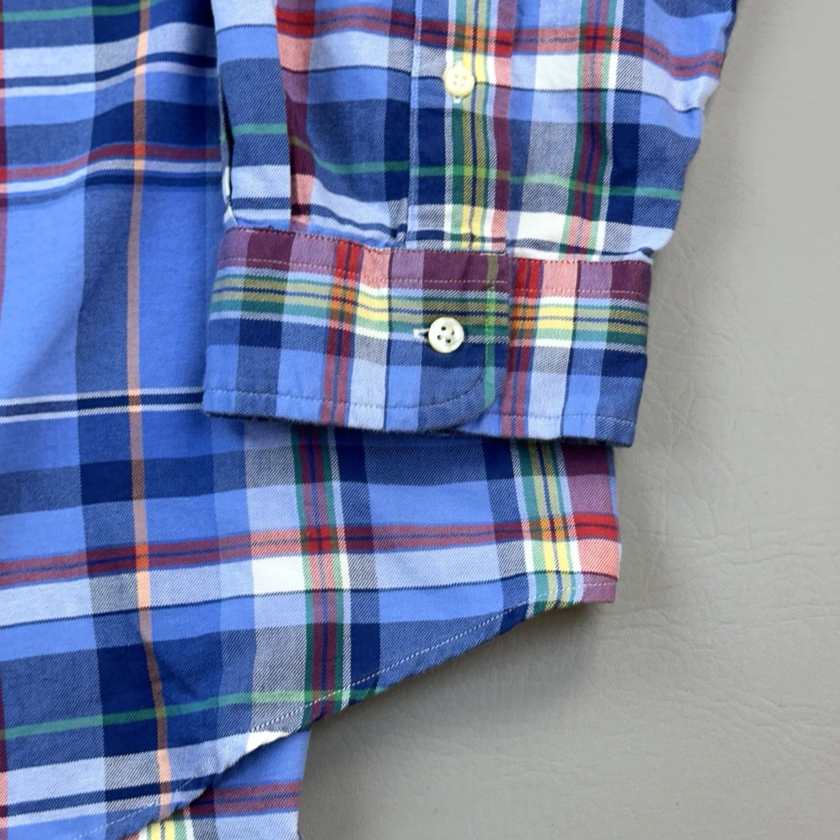 Ralph Lauren Ralph Lauren Shirt Mens 4XB Blue Plaid Oxford Long Sleeve Button Down Casual NWT Size US XXL / EU 58 / 5 - 3 Thumbnail