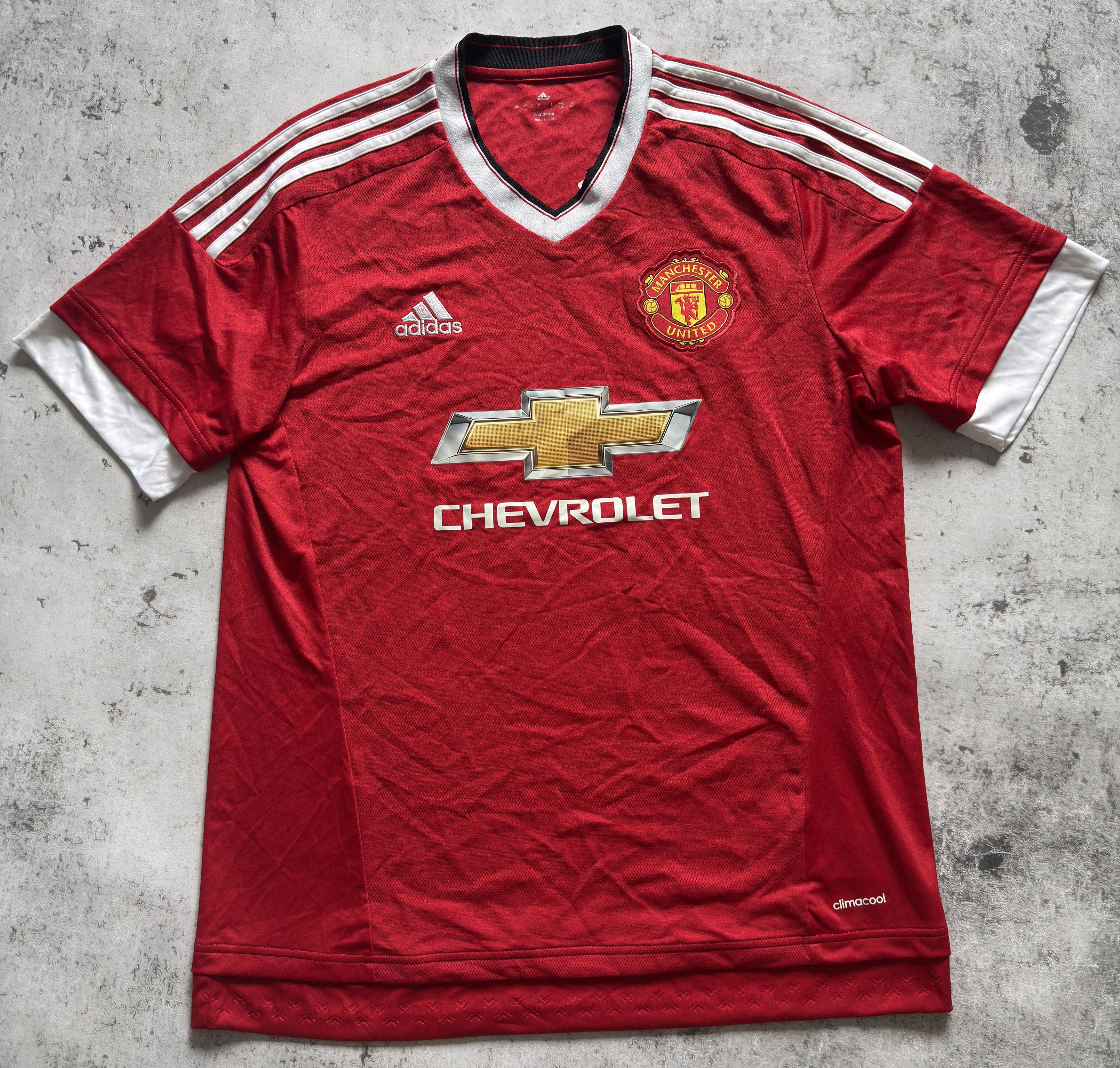 Adidas Manchester United 2015 2016 Shirt Jersey Soccer Football M Size US M / EU 48-50 / 2 - 1 Thumbnail