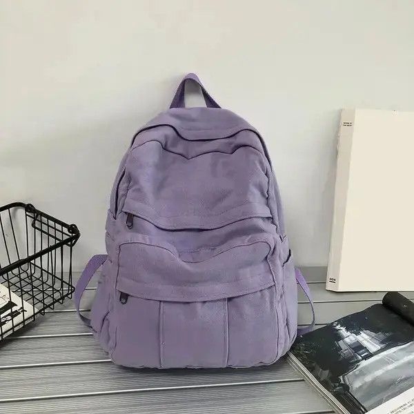 Japanese Brand Unisex Canvas Backpack Size ONE SIZE - 3 Thumbnail