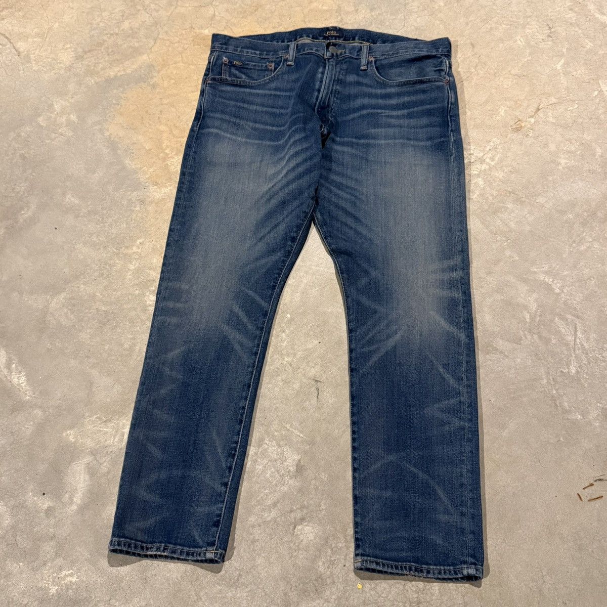 Polo Ralph Lauren Vtg Polo Ralph Lauren Faded Indigo Sullivan Slim Denim Size US 35 - 2 Thumbnail