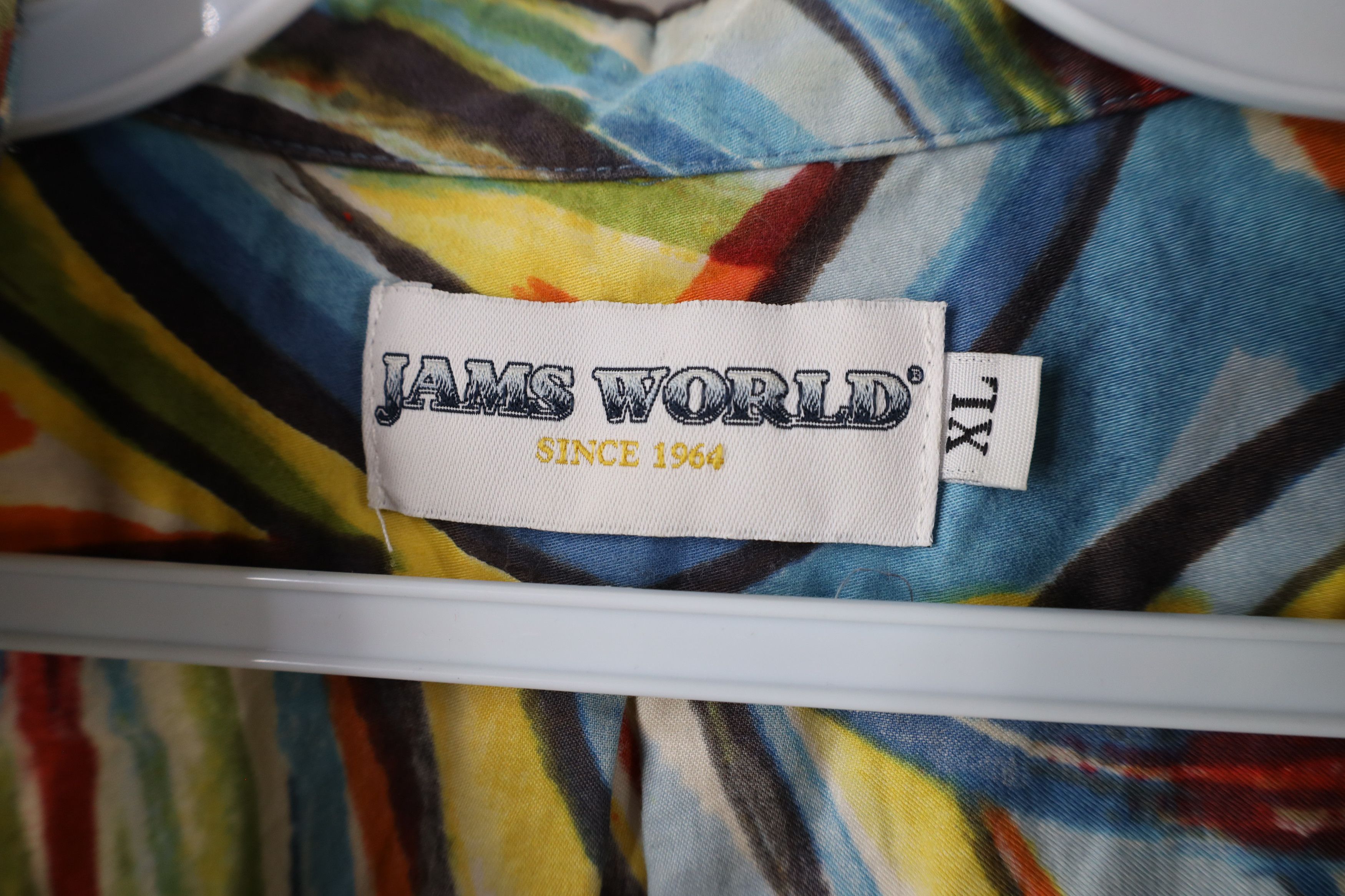 Vintage Vintage 90s Jams World Surf Line Collared Button Shirt USA Size US XL / EU 56 / 4 - 7 Thumbnail