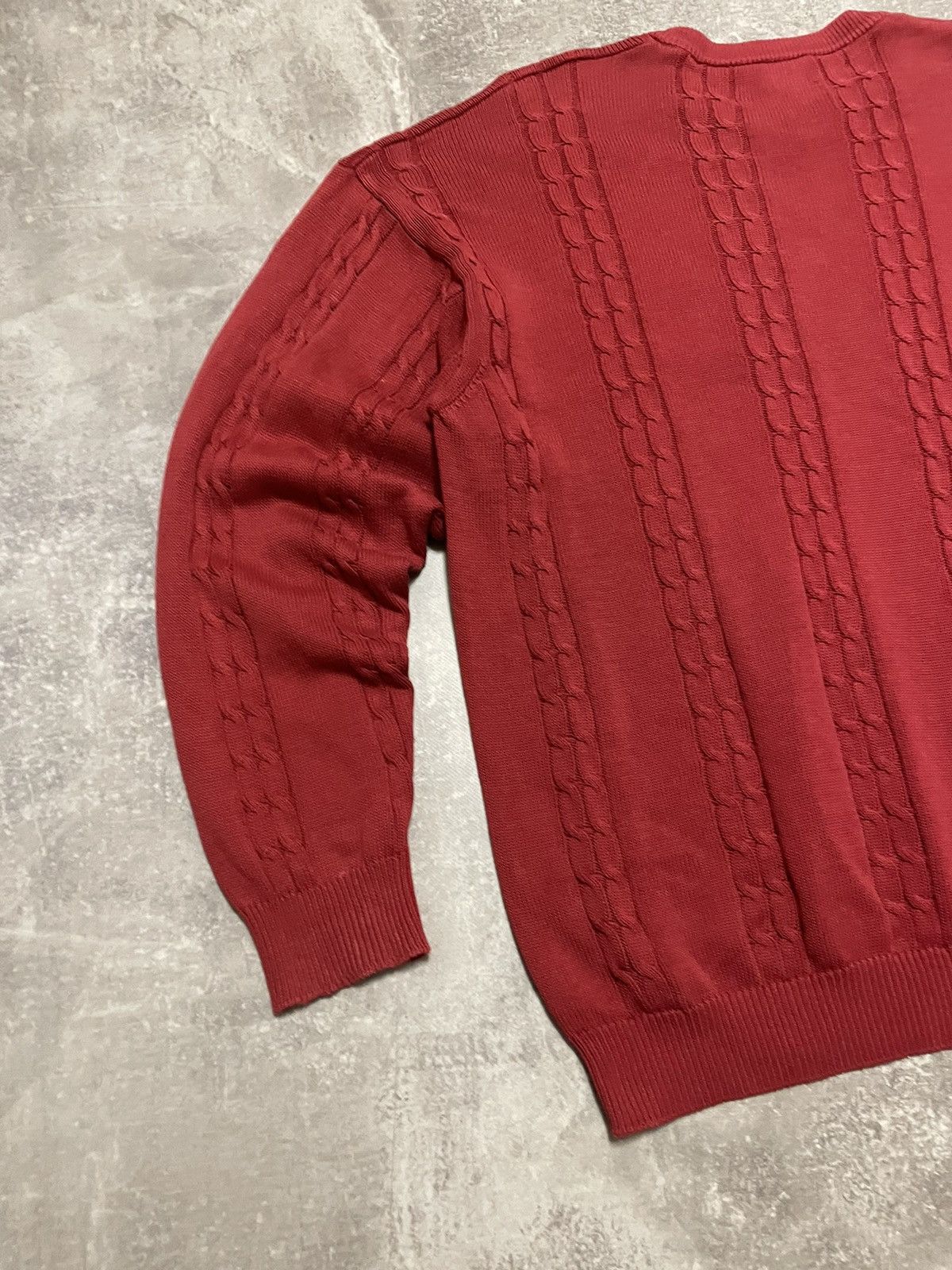 Lacoste Vintage Lacoste Cable Knit Sweater 90s Size US XL / EU 56 / 4 - 16 Thumbnail