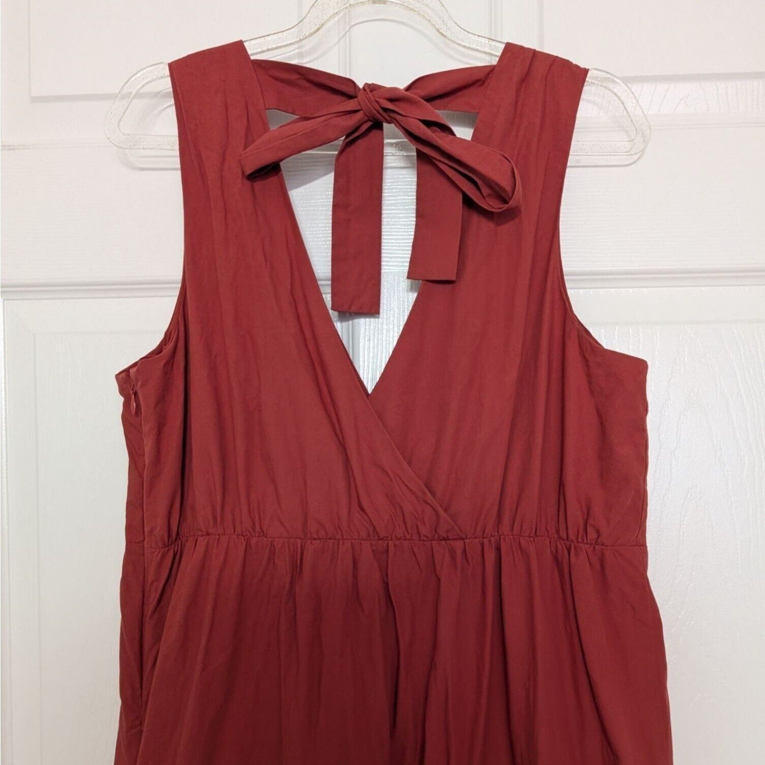 Marie Oliver Marie Oliver Gabbie Tiered Dress Womens Size 4 V Neck Clay Size S / US 4 / IT 40 - 9 Thumbnail
