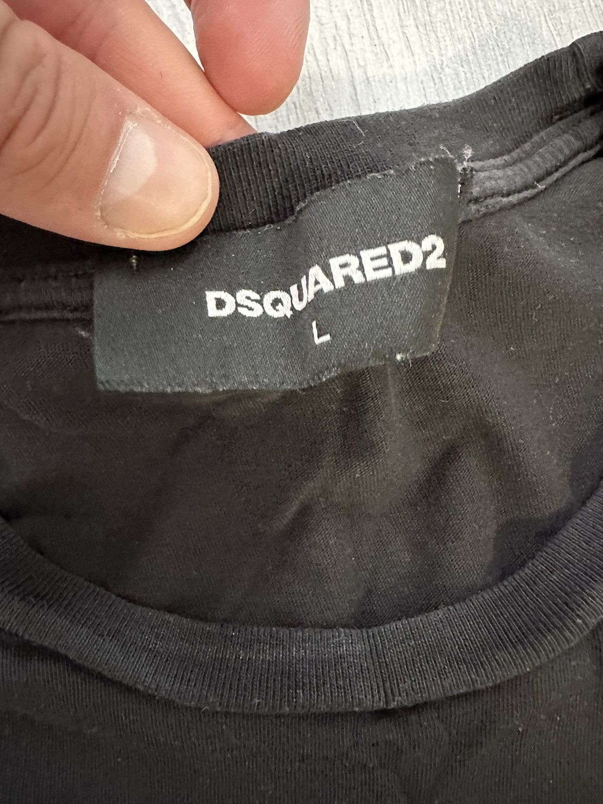 Dsquared2 Dsquared2 Black red T Shirt Big Logo Size L Size US L / EU 52-54 / 3 - 4 Thumbnail