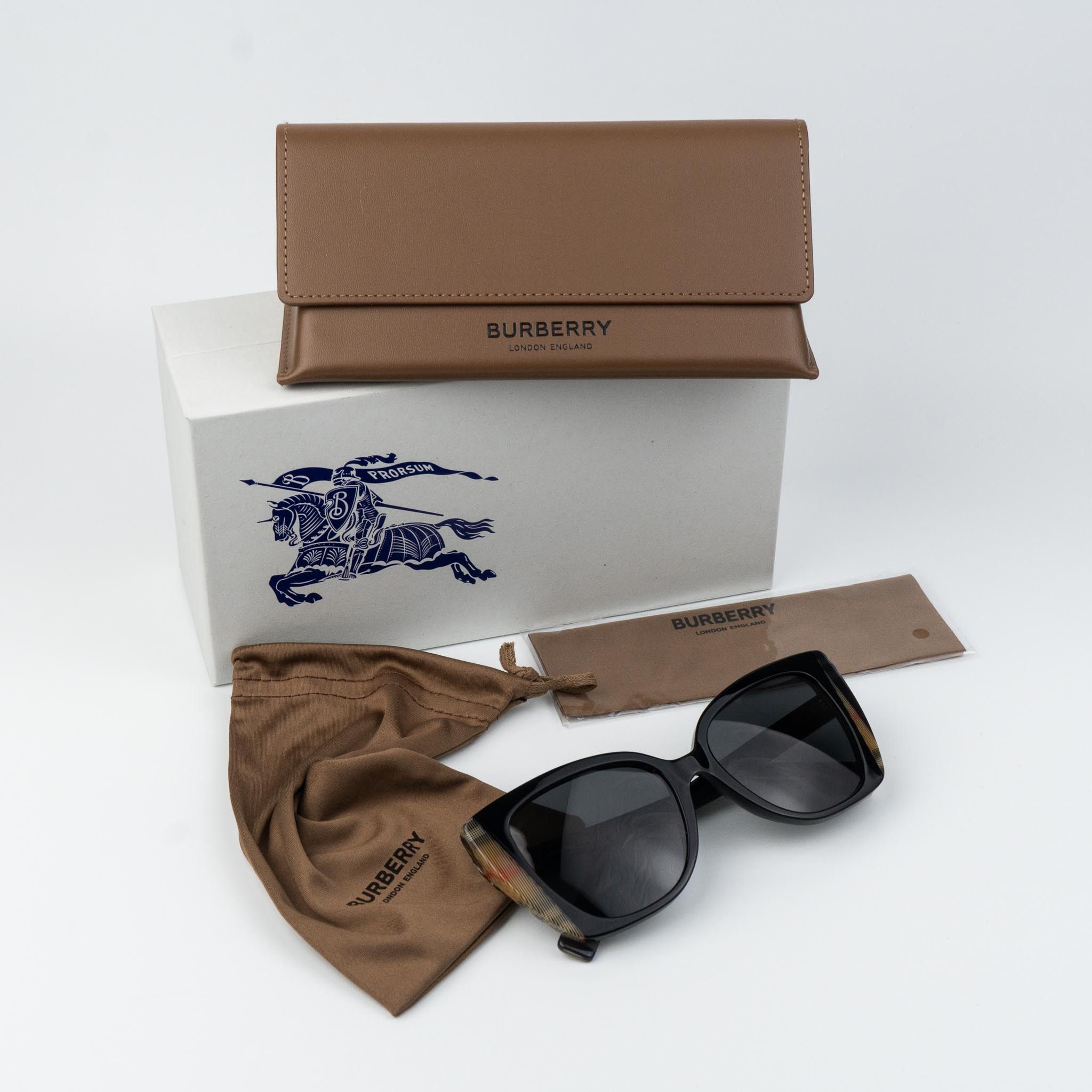 Burberry Burberry MARYL Women Sunglasses Cat Eye BE4393 405587 Size ONE SIZE - 10 Thumbnail