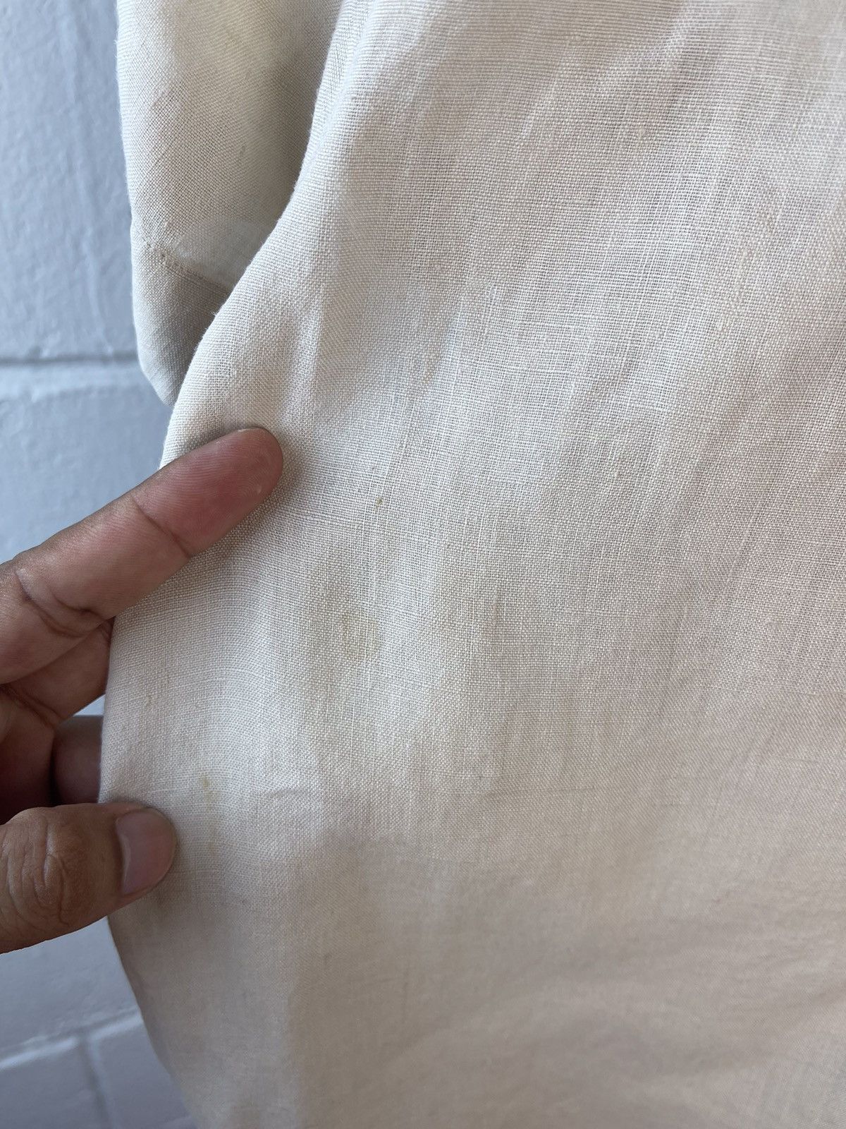 Hermes × Maison Margiela Hermes Martin Margiela Era Linen Shirt Size US L / EU 52-54 / 3 - 9 Thumbnail