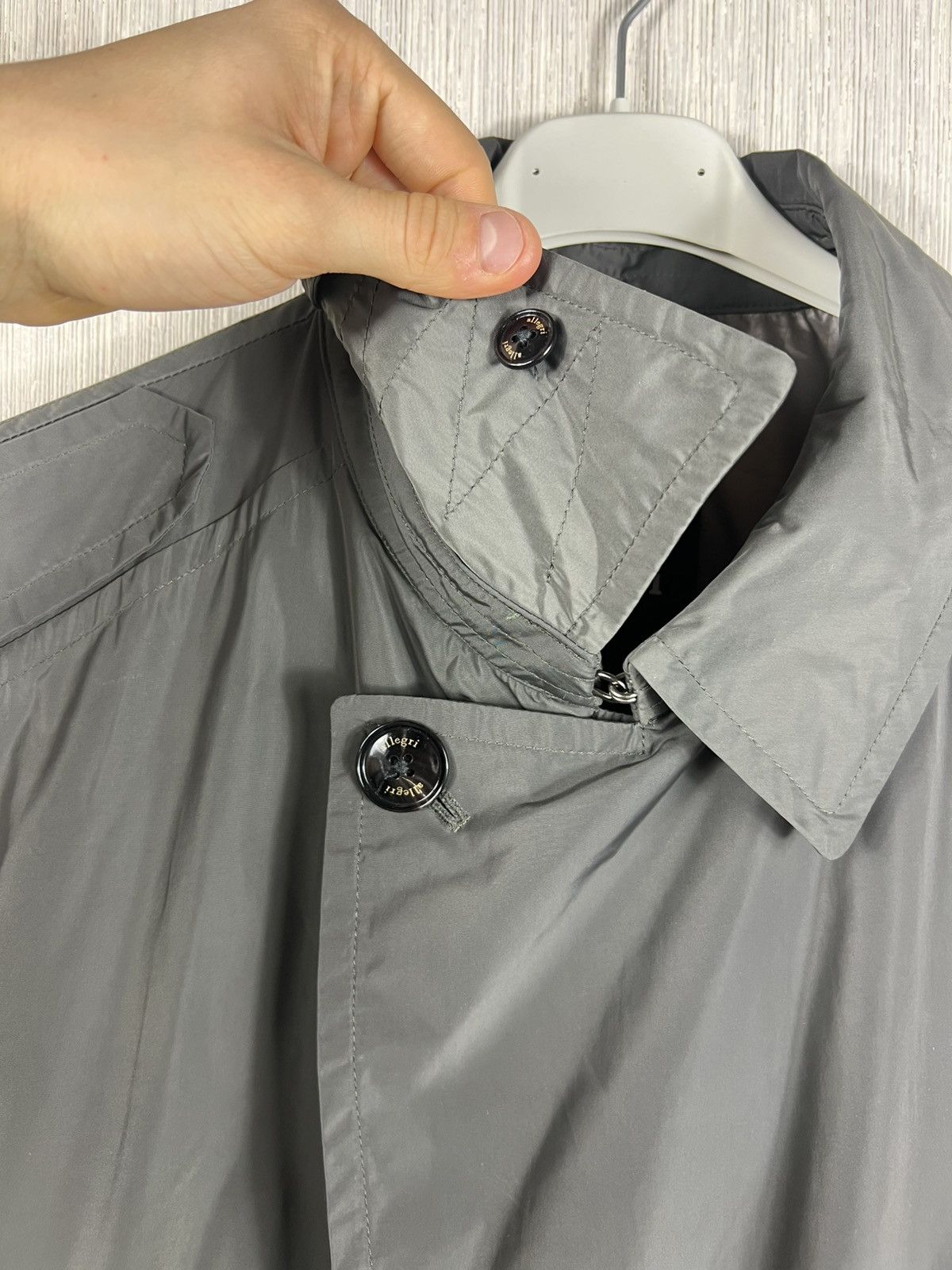 Allegri Allegri nylon long raincoat parka asymmetrical jacket Size US L / EU 52-54 / 3 - 9 Thumbnail