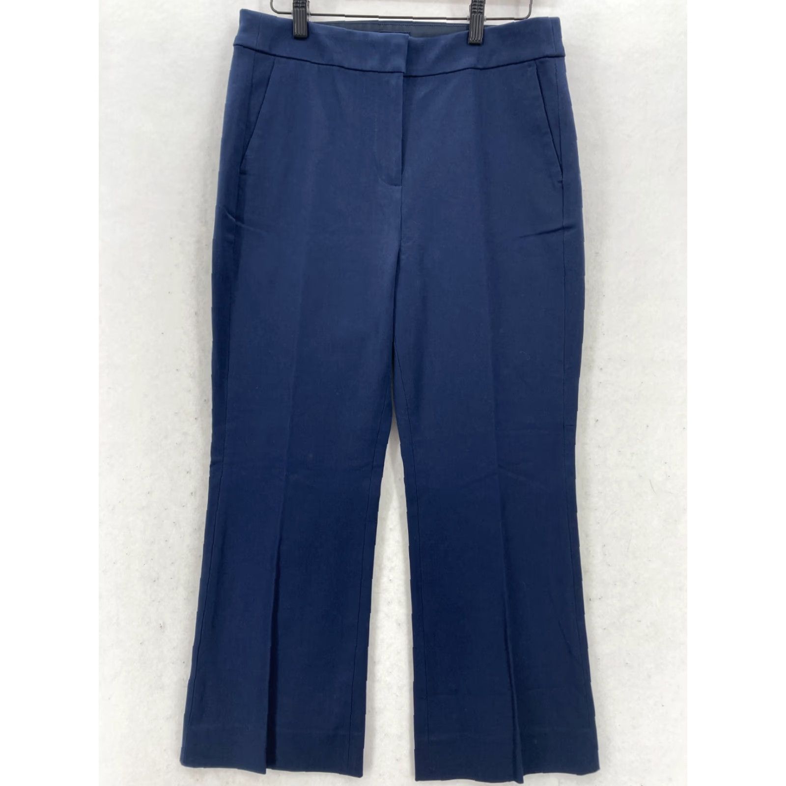 J.Crew J.Crew Kelsey Pant Women's 6 Flared Crop Blue Stretch High Rise Size 30" / US 8 / IT 44 - 2 Thumbnail