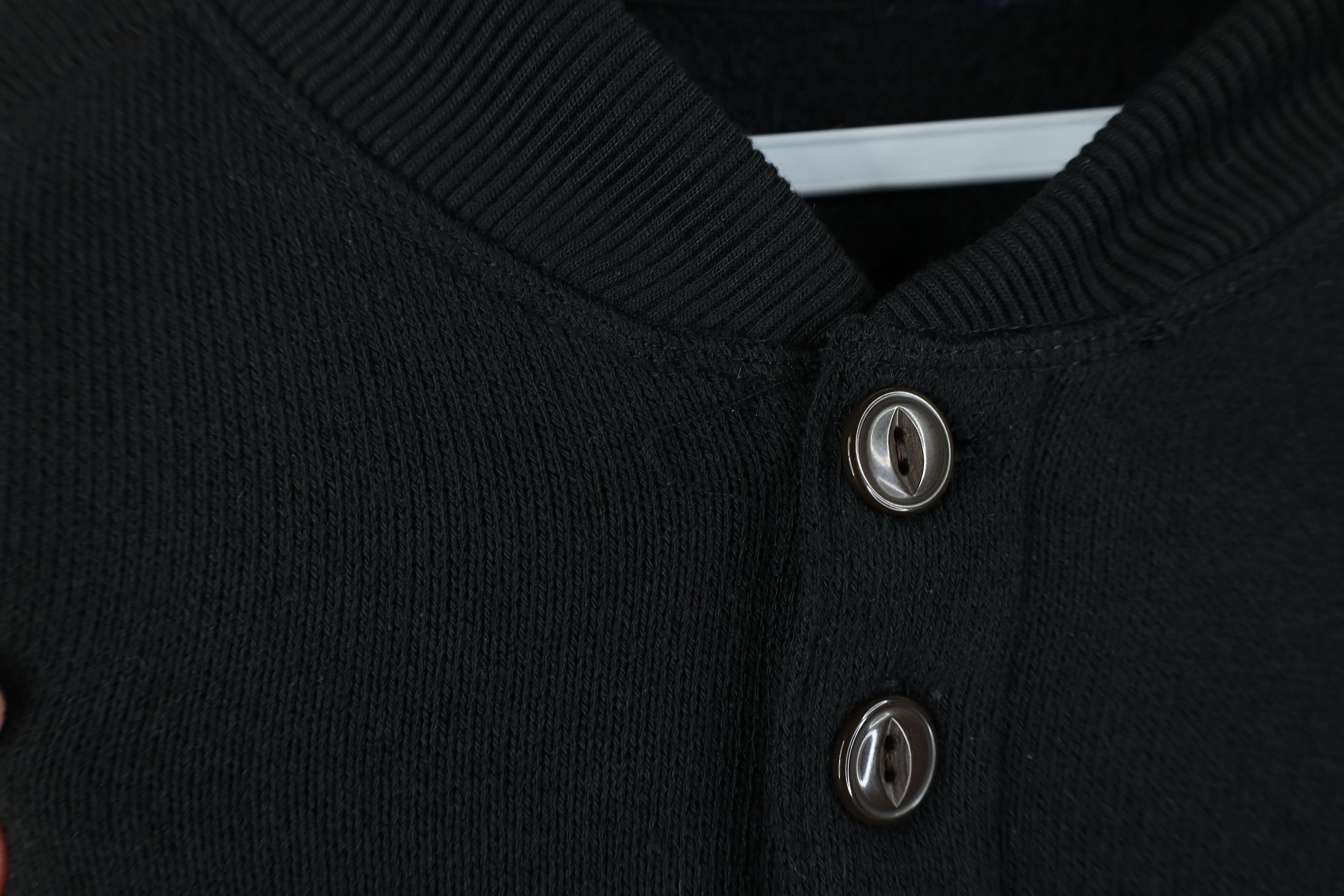 Vintage Vintage Y2K Streetwear Fleece Lined Knit Henley Sweater Size US XL / EU 56 / 4 - 5 Thumbnail