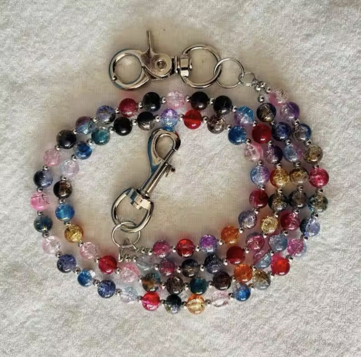 Other punk style pants chain, colorful beads, double-layer Size ONE SIZE - 2 Thumbnail
