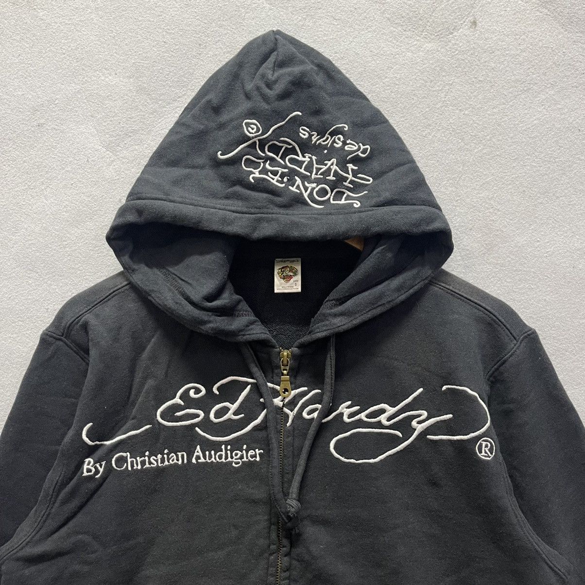 Ed Hardy 2000s Ed Hardy by Christian Audigier Tiger Zip Hoodie Size US S / EU 44-46 / 1 - 5 Thumbnail