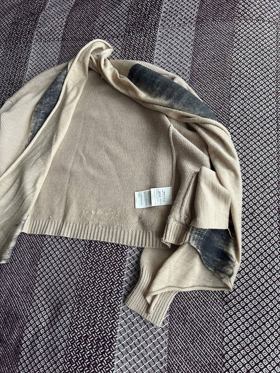 Armani Armani Jeans Luxury Cardigan Women’s Beige Wool & Acryl Size S / US 4 / IT 40 - 6 Thumbnail