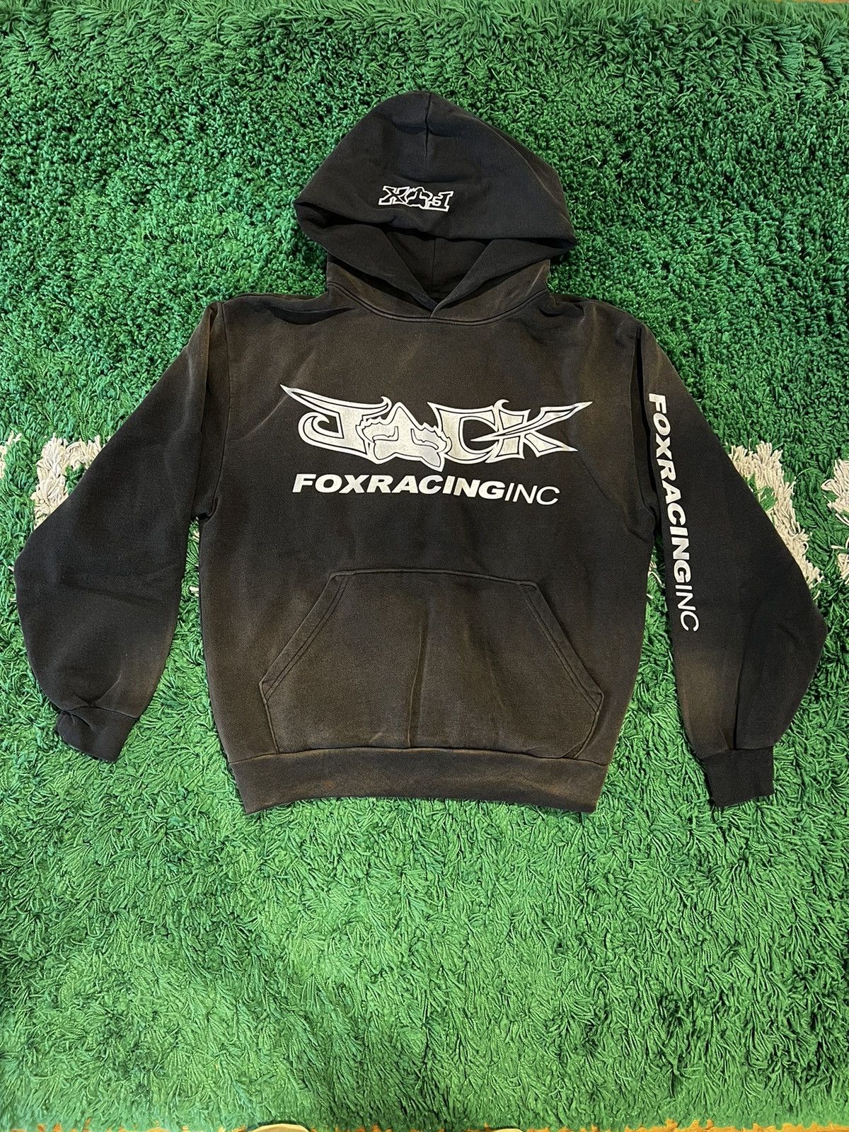 Cactus Jack Hoodie Travis Scott Fox Racing 〇関送無料〇 Cactus Jack by Travis Scott x Fox Racing Hoodie I 'Black