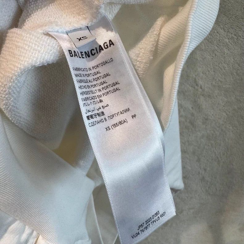Balenciaga Balenciaga Letter Printed Casual Hooded Long Sleeve Sweats Size US XS / EU 42 / 0 - 6 Thumbnail