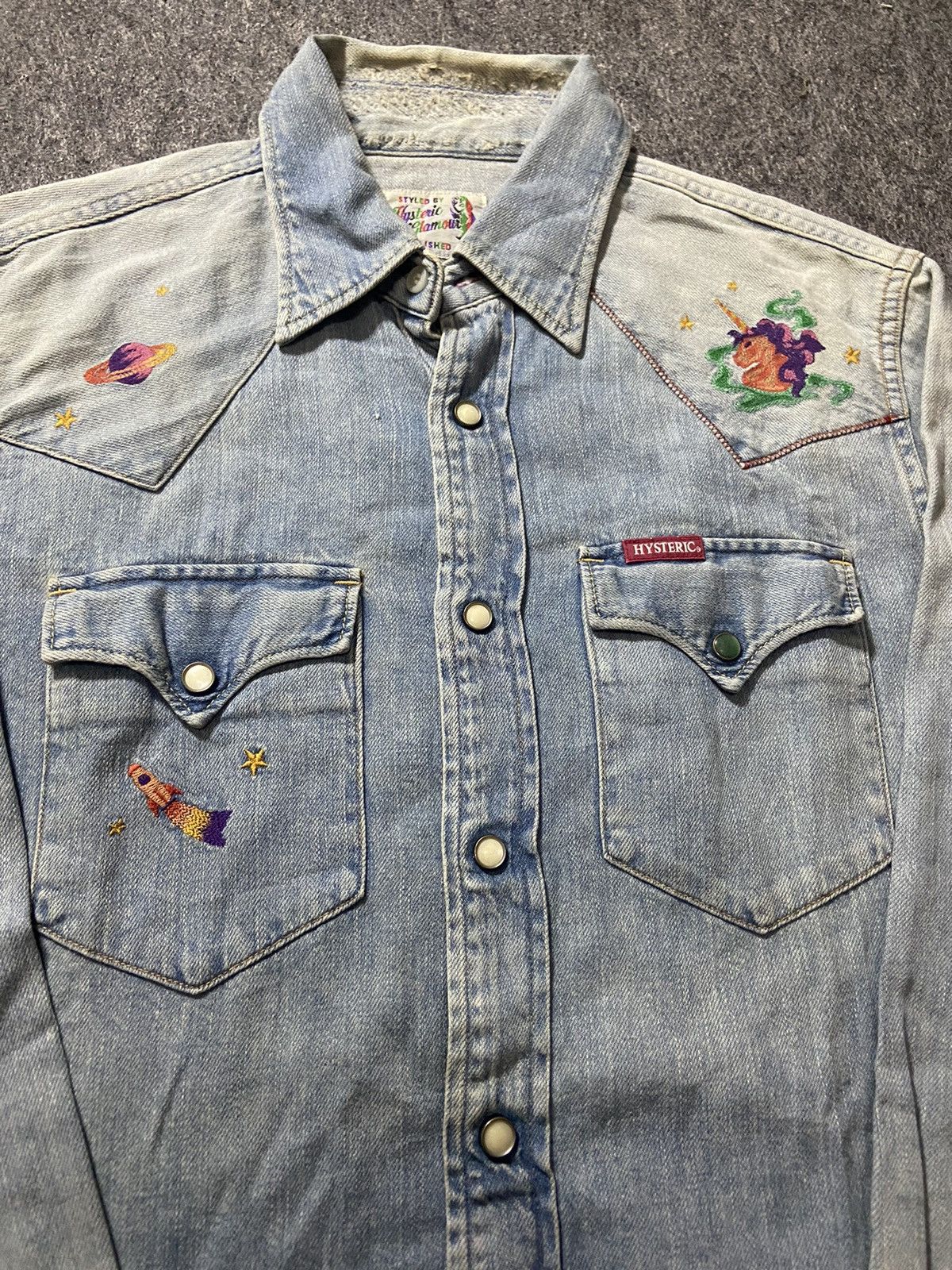 Hysteric Glamour × Japanese Brand Vintage hysteric glamour denim shirt women Size M / US 6-8 / IT 42-44 - 3 Thumbnail