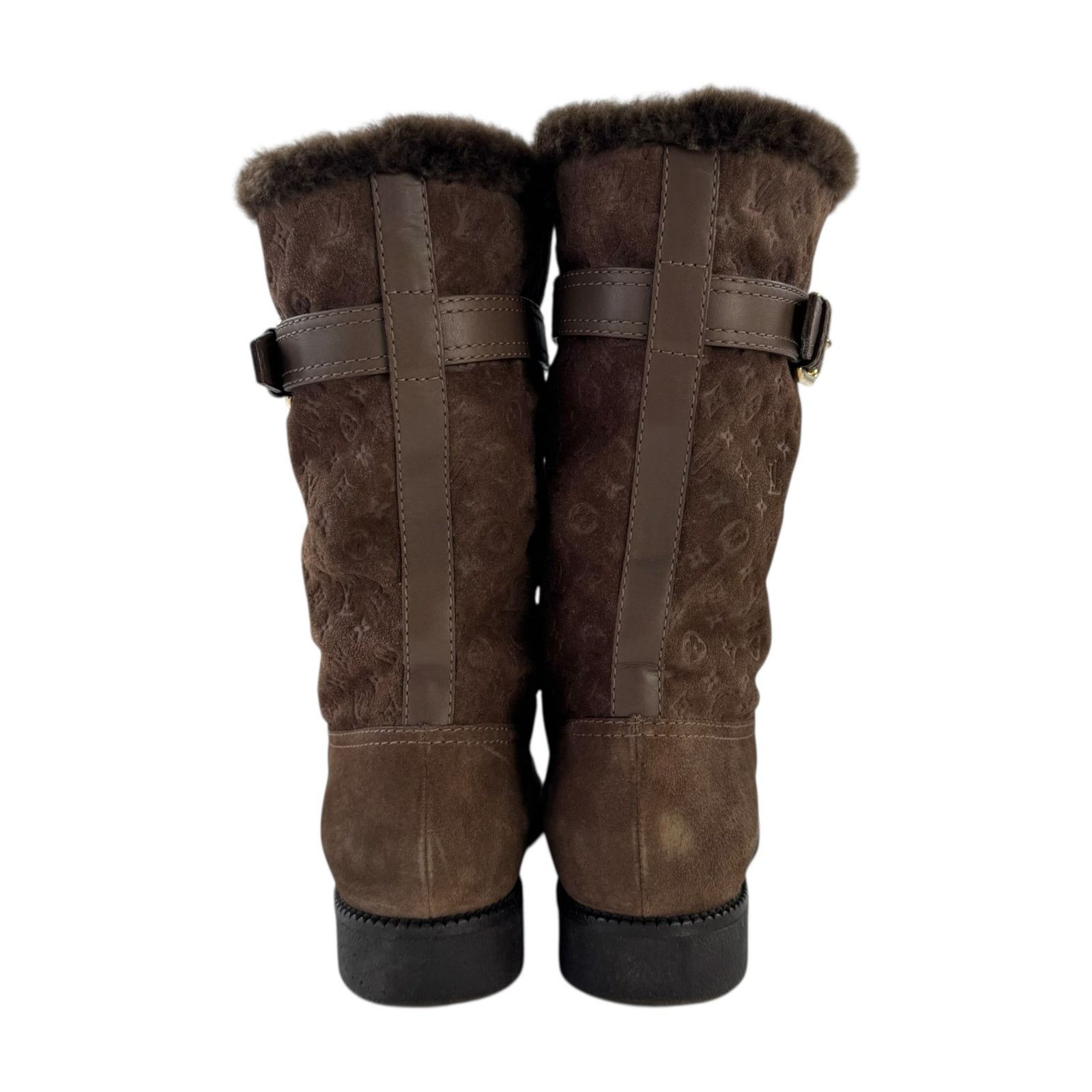 Louis Vuitton Louis Vuitton Monogram Brown Suede Boots Size US 8 / IT 38 - 7 Thumbnail