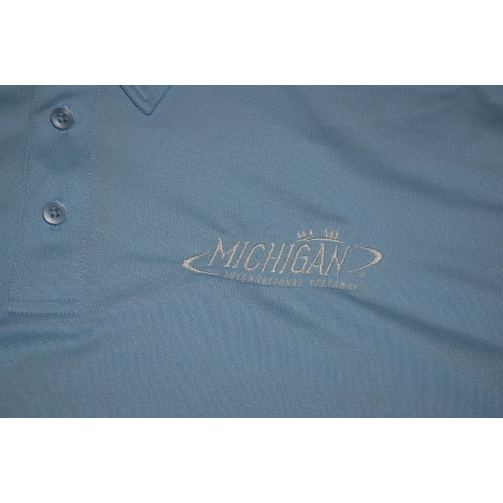 Vintage Michigan International Speedway Brooklyn MI Sewn Logo Polo Golf Shirt Large Size US M / EU 48-50 / 2 - 3 Thumbnail