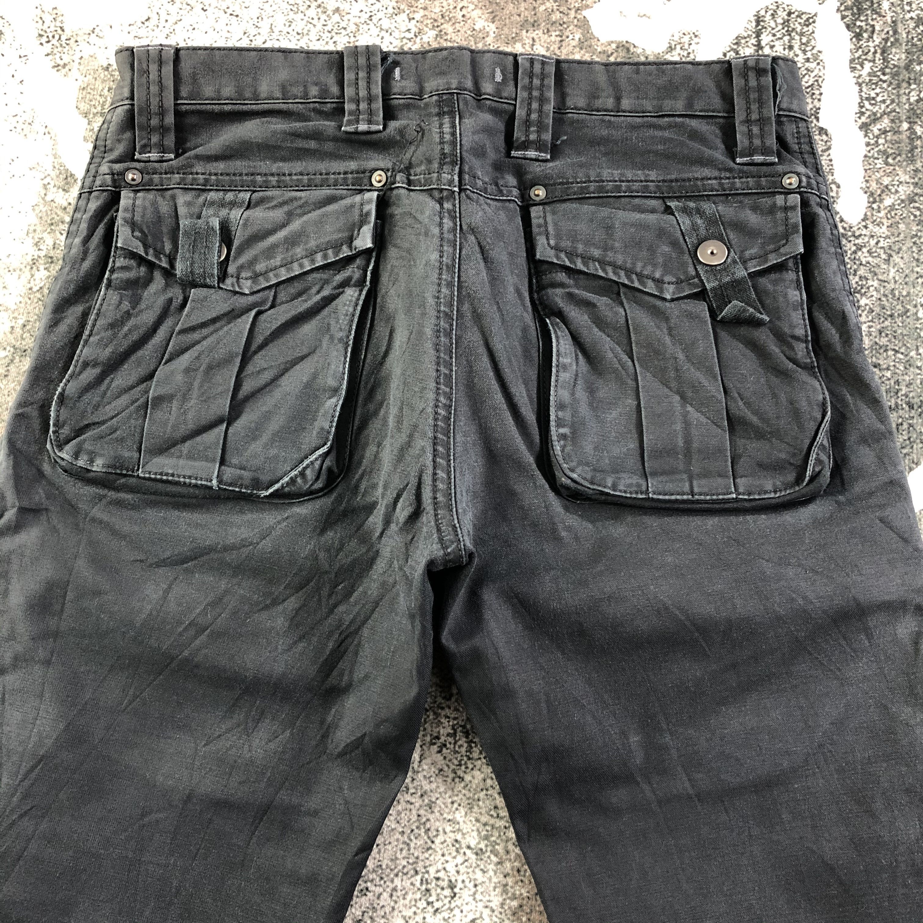 Japanese Brand Blue Way Seditionaries Zipper Pocket Pants KJ1789 Size US 28 / EU 44 - 4 Thumbnail