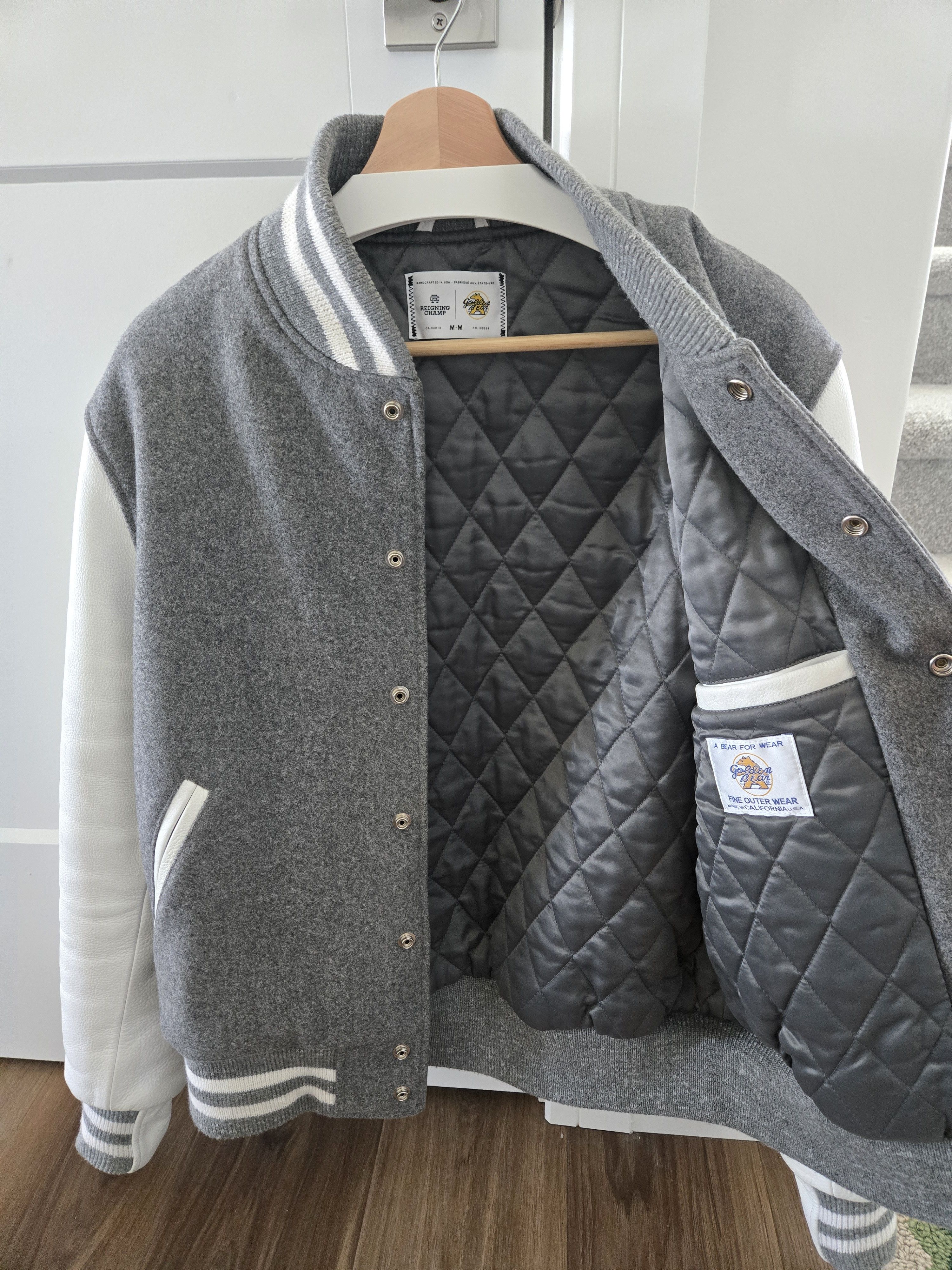 Golden Bear Golden Bear x Reigning Champ Albany Varsity Jacket Size US M / EU 48-50 / 2 - 2 Thumbnail