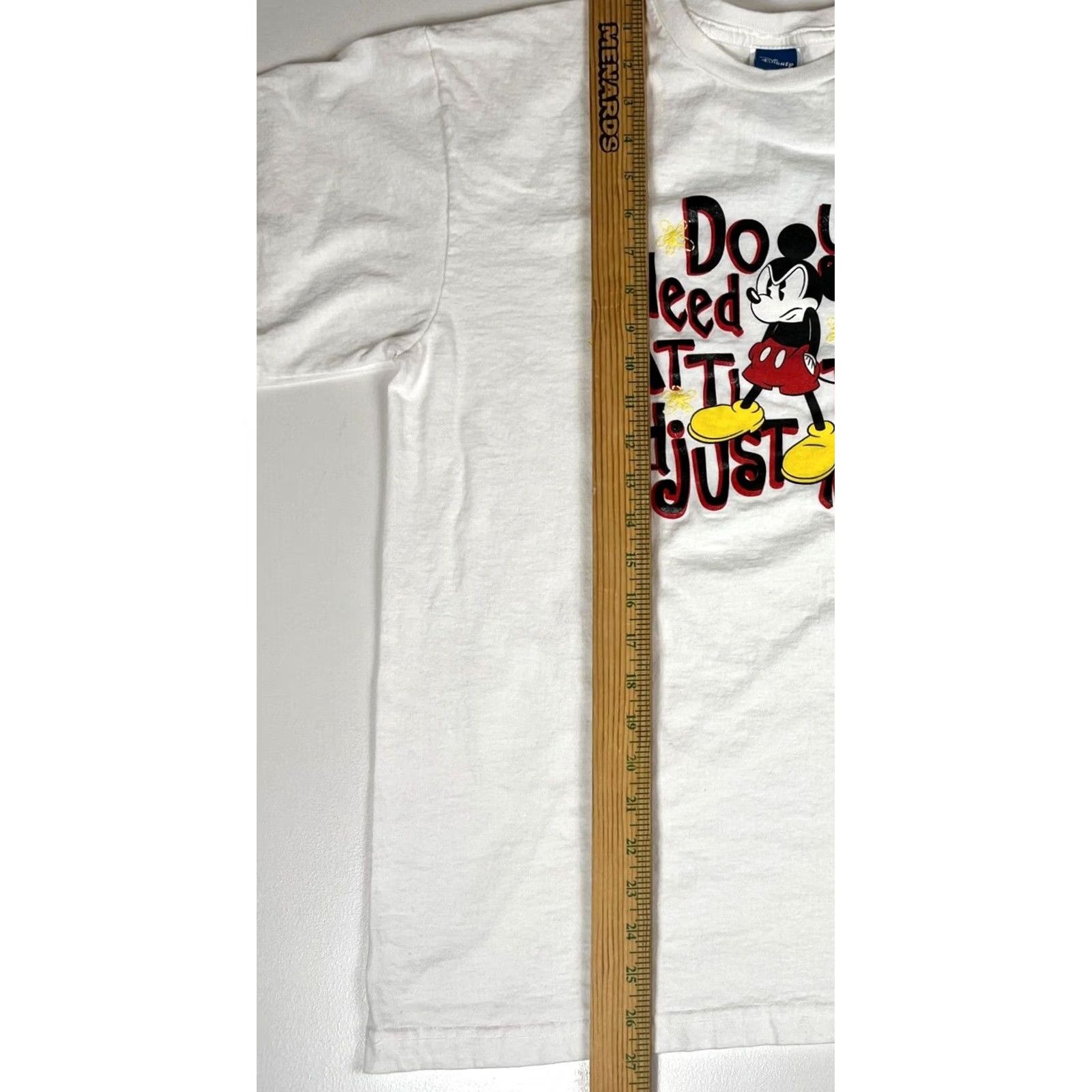 Disney VINTAGE Disney Mickey Mouse T-Shirt M Adult Shirt Mens Disney Mickey Mouse Cotton White Short Sleeve Crew Neck Regular Fit Size US M / EU 48-50 / 2 - 7 Thumbnail