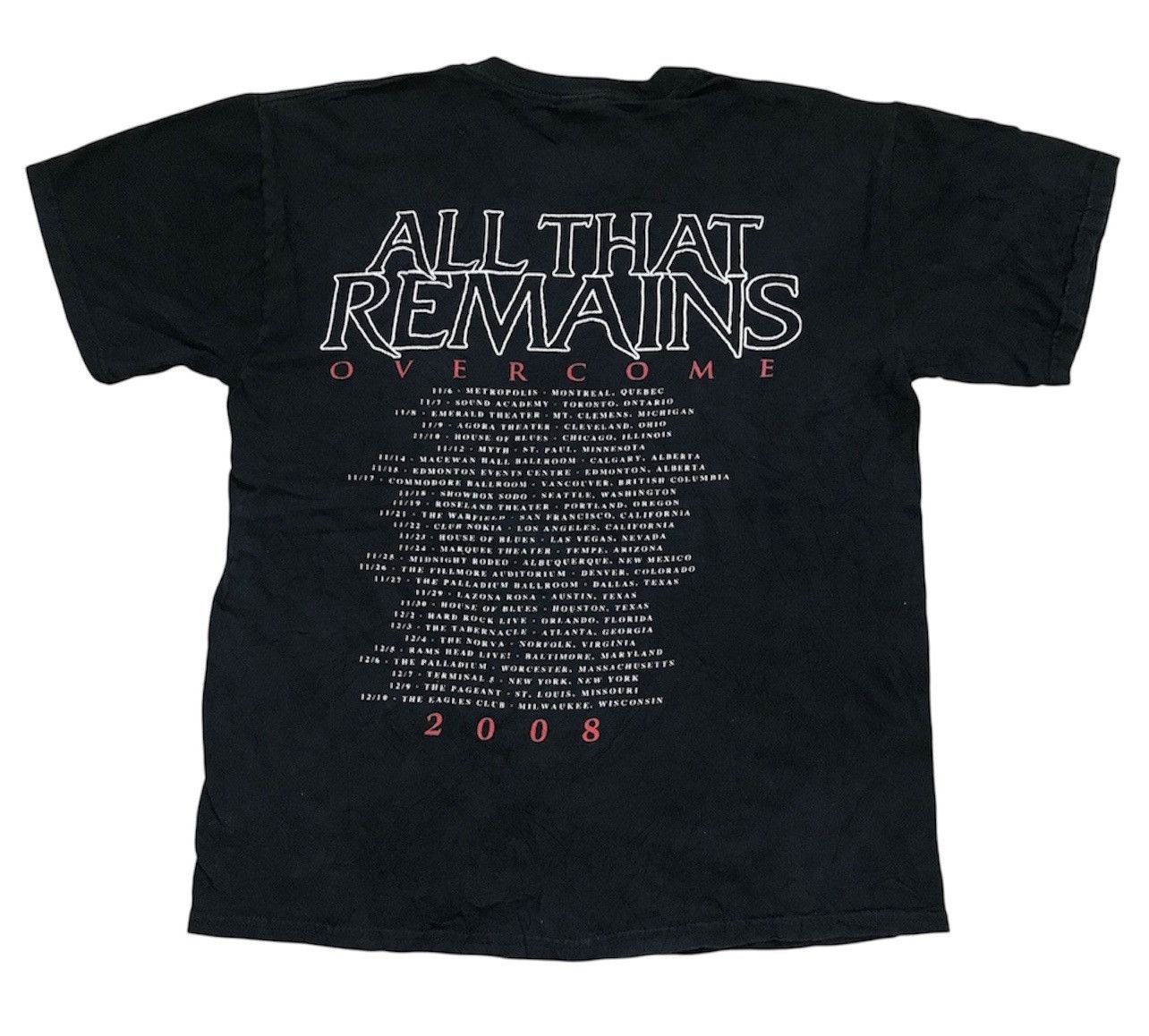 Band Tees Vintage Y2K All That Remains Tour metalcore Heavy metal Size US M / EU 48-50 / 2 - 4 Thumbnail