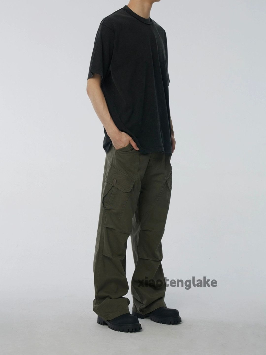 Designer × Vintage utility military tactical skate hiphop pleated cargo pants Size US 30 / EU 46 - 3 Thumbnail
