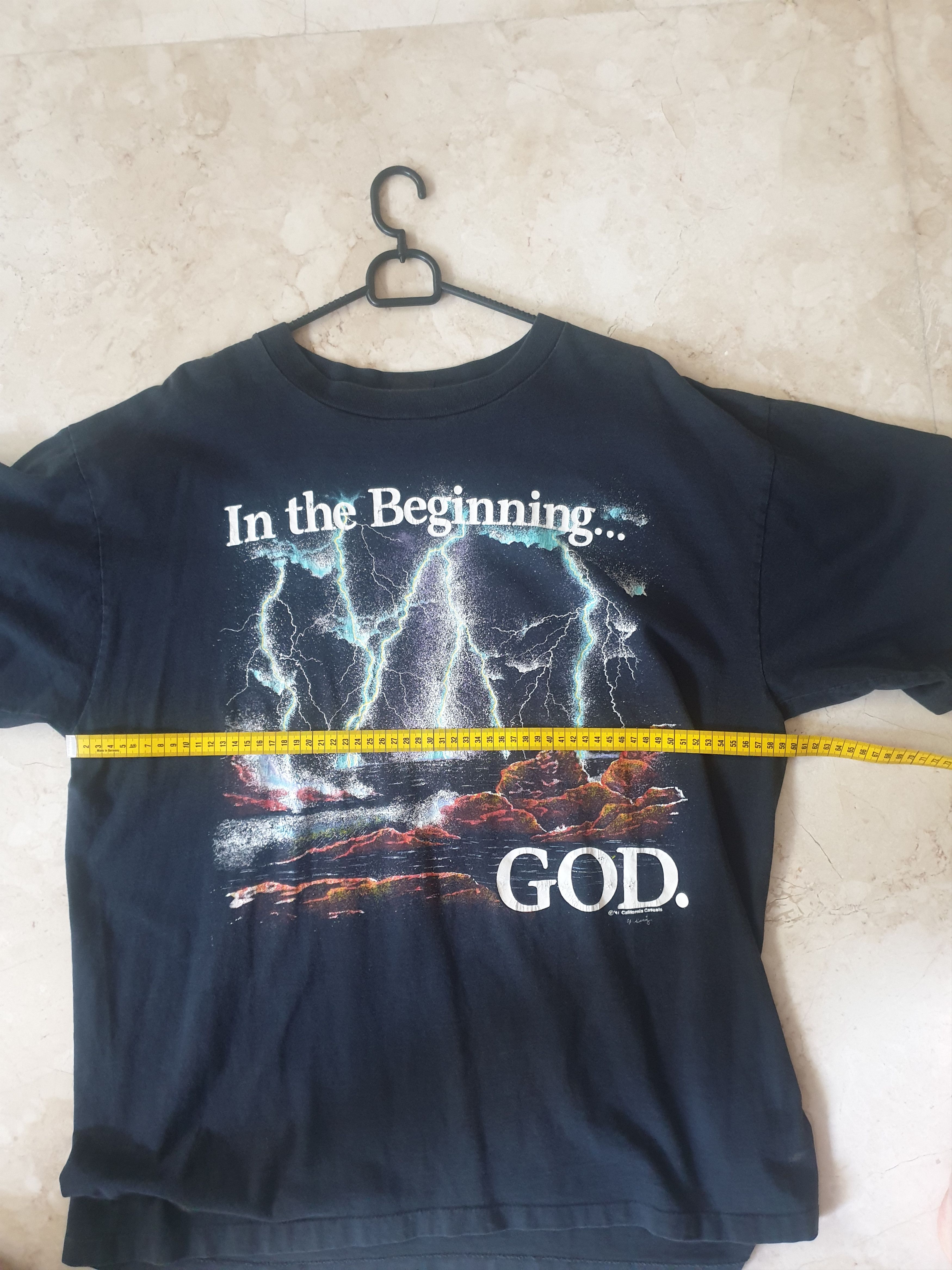 In the beginning Jesus shirt vintage 90s
