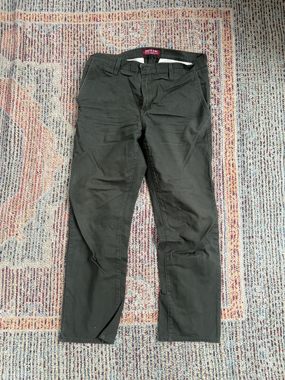 Rustic Dime Rustic Dime Olive Chinos (AMERICAN MADE) Size US 32 / EU 48 - 5 Thumbnail