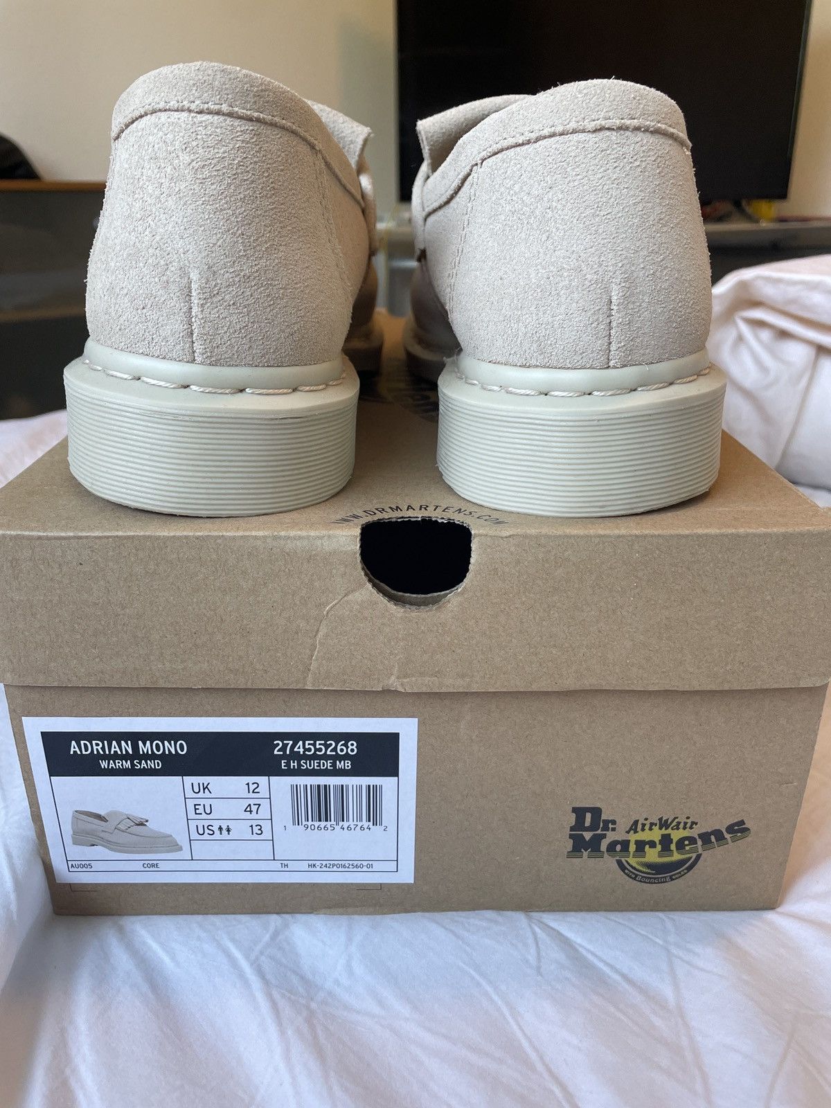 Dr. Martens *Rare*Dr Martens Adrian Mono warm Sand E H suede MB 12 47 13 Size US 13 / EU 46 - 2 Thumbnail