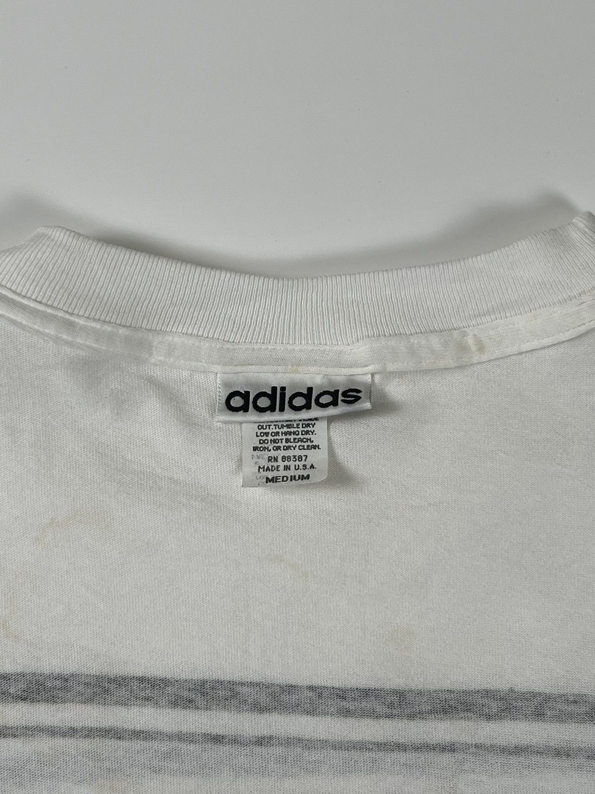 Adidas × Vintage Adidas Big Logo Made In USA Size M Tshirt Size US M / EU 48-50 / 2 - 8 Thumbnail