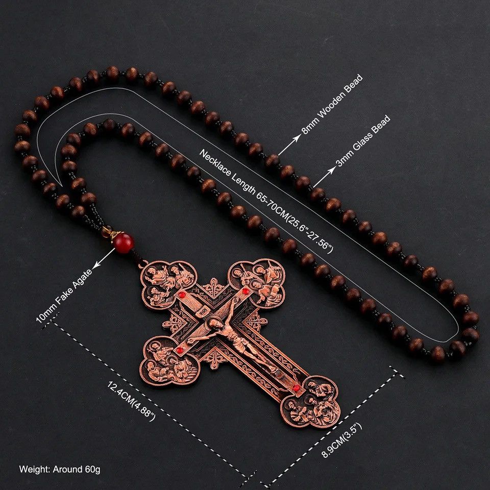 Vintage Jesus Christ Cross Pendant Necklace Size ONE SIZE - 5 Thumbnail