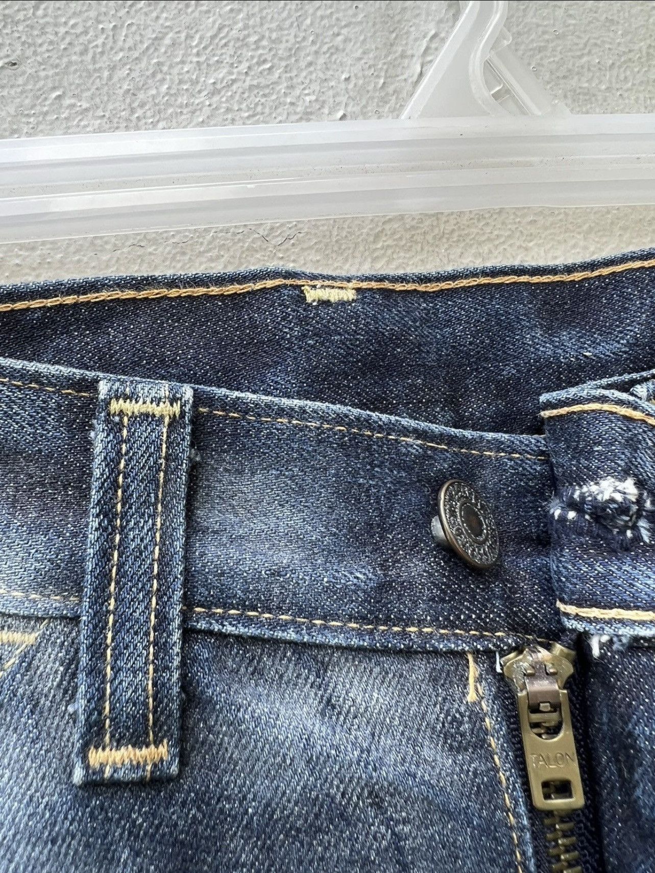 2005 LVC Levi’s 607 Big E Orange Tab Denim Bootcut Jeans