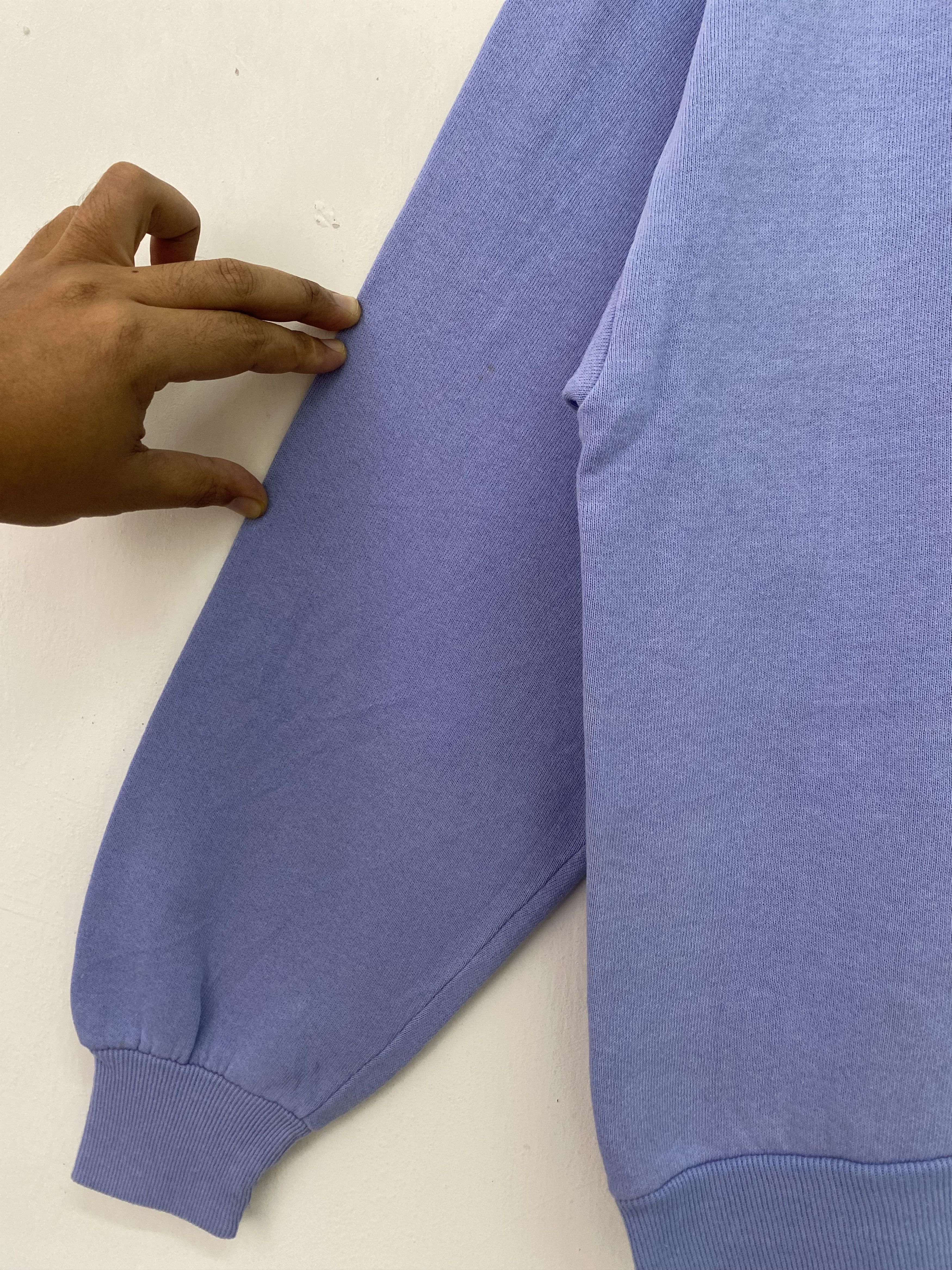 Vintage Vintage 90s Top Stich Sweatshirt Purple Collarneck L Size Size US L / EU 52-54 / 3 - 6 Thumbnail