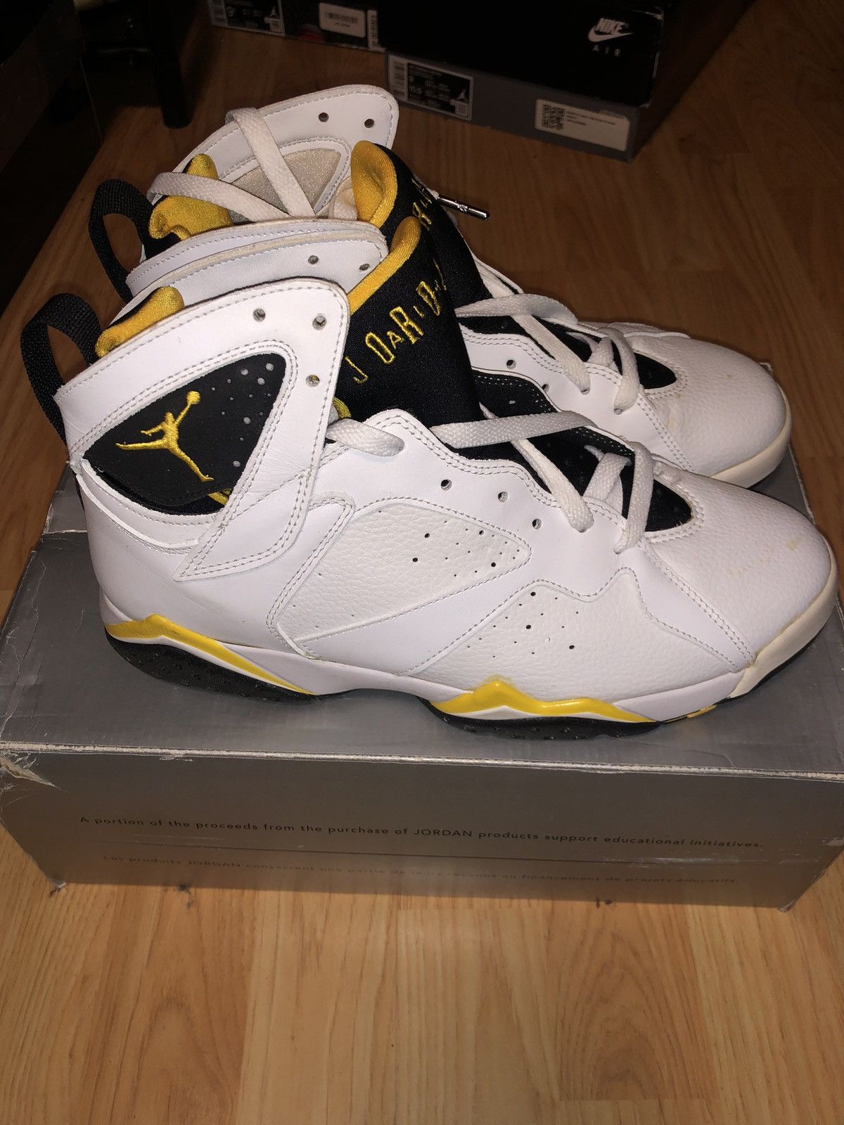 Nike Air Jordan 7 Retro Varsity Yellow Size - 10 Size US 10 / EU 43 - 5 Thumbnail