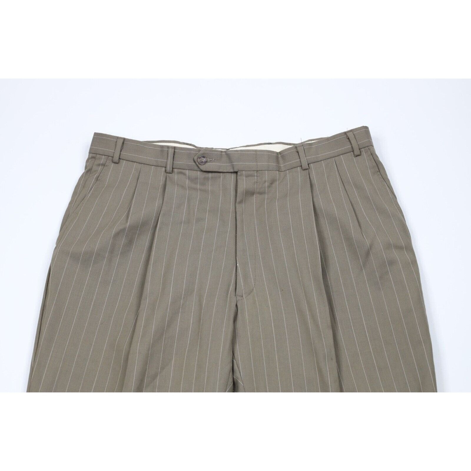 Vintage Vintage 70s Streetwear 2 Piece Pinstriped Suit Wedding Size 44R - 16 Thumbnail