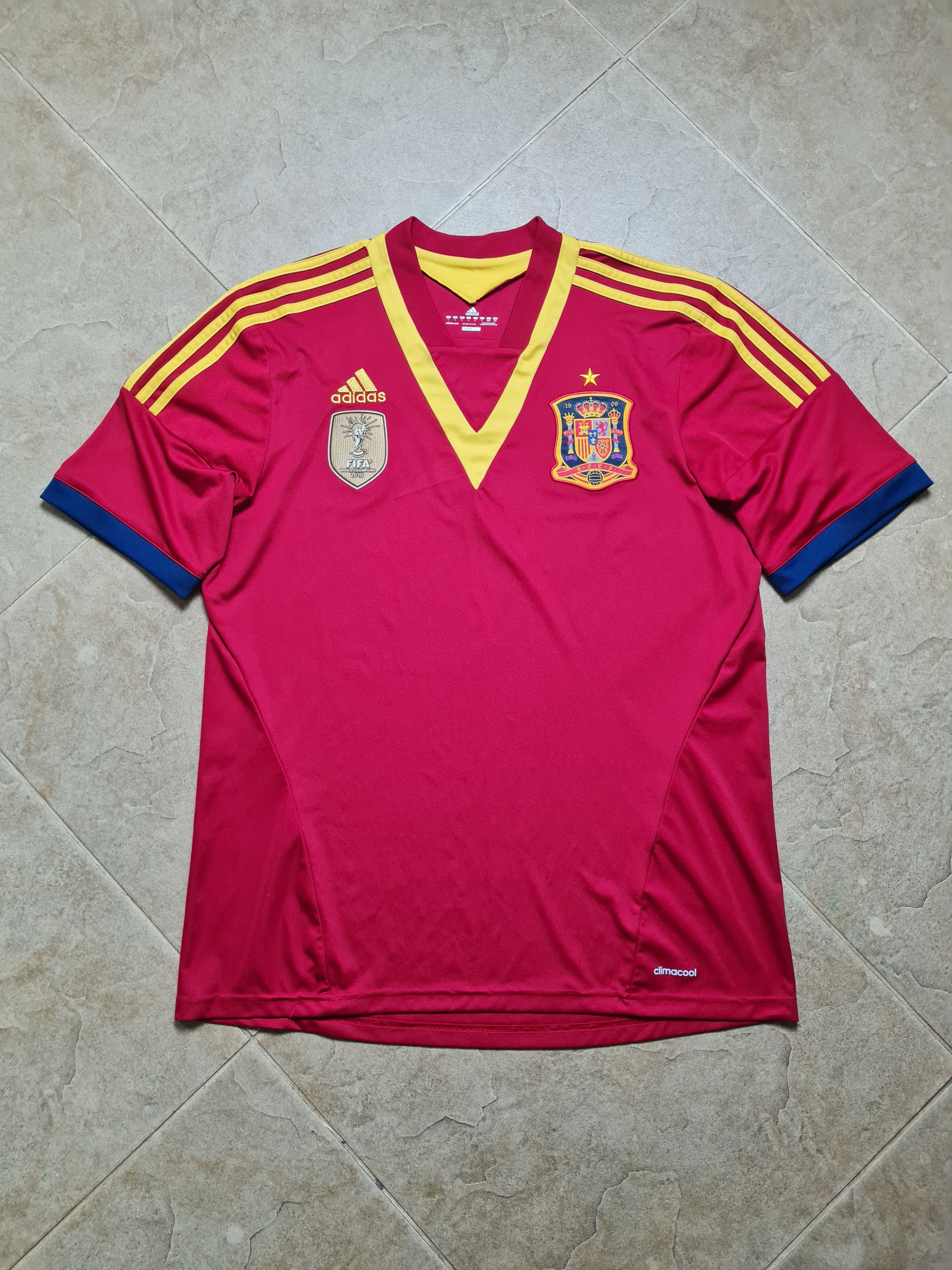 Adidas Spain World Cup 2012/13 Adidas shirt Camiseta Espana X53272 Size US L / EU 52-54 / 3 - 2 Thumbnail