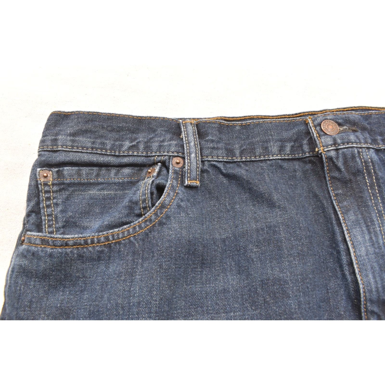 Levi's VINTAGE? No. Levi's 527 Slim Bootcut Jeans Men's 42x30 Dark Wash Blue Denim Cotton Jeans Size US 42 / EU 58 - 8 Thumbnail