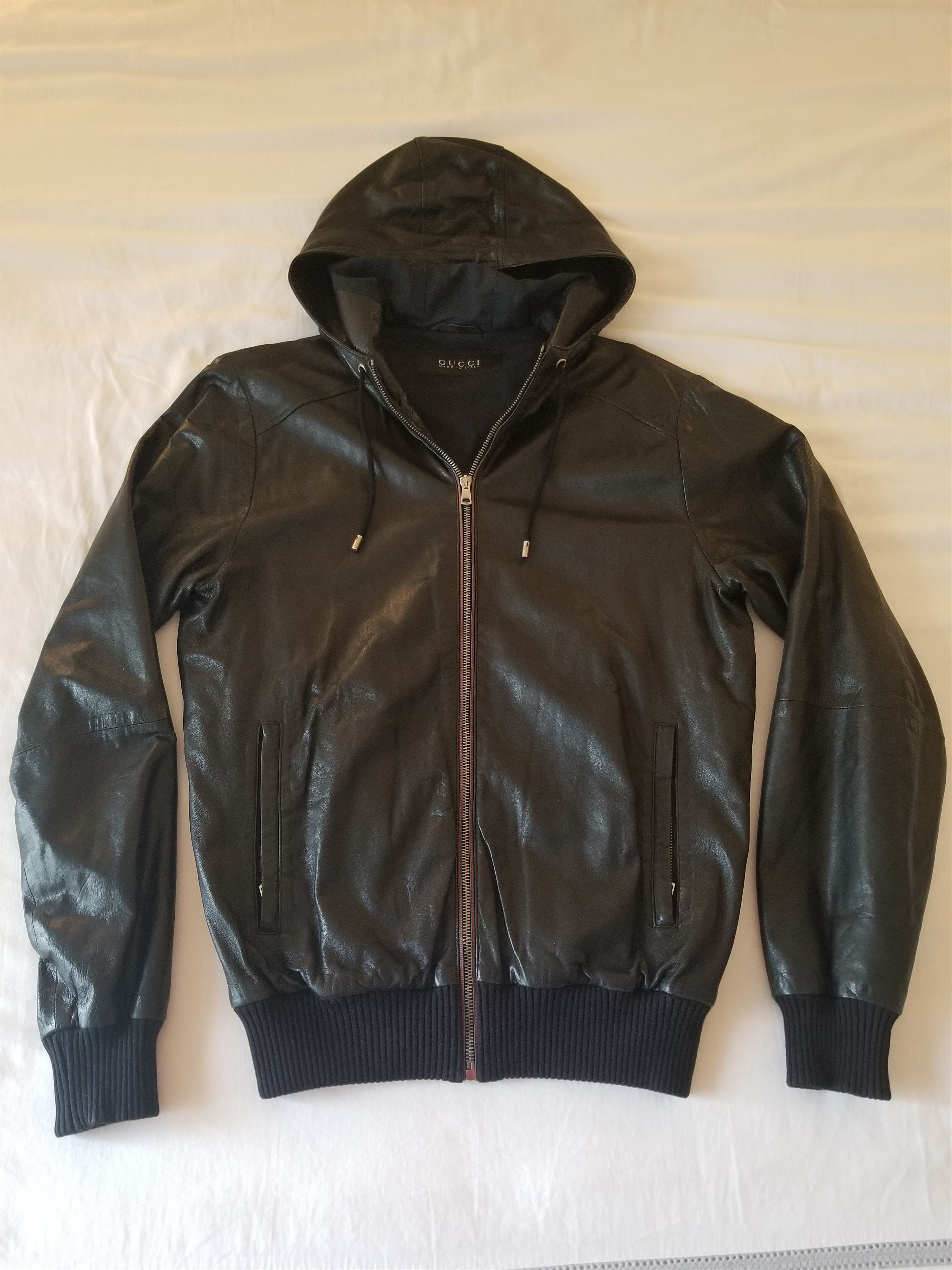 Gucci Gucci Hooded Leather Jacket Size US M / EU 48-50 / 2 - 1 Thumbnail