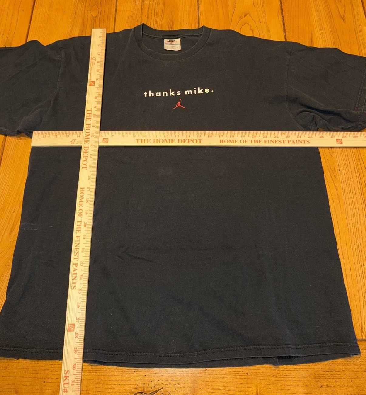 Nike VTG Nike Michael Jordan “Thanks Mike” Men’s Black T-Shirt 2X Size US XXL / EU 58 / 5 - 8 Thumbnail