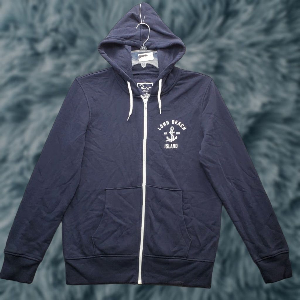 Vintage Ragwear LBI Long Beach Island Hoodie Womens M Navy Long Sleeve Full Zip Size M / US 6-8 / IT 42-44 - 1 Thumbnail